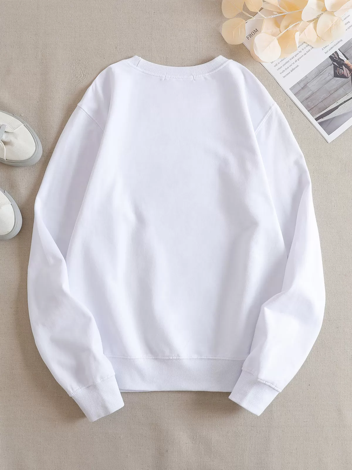 Halloween Coffee & Pumpkin Graphic Round Neck Hocus Pocus I Need Coffee to Focus Sweatshirt, 3 of 4