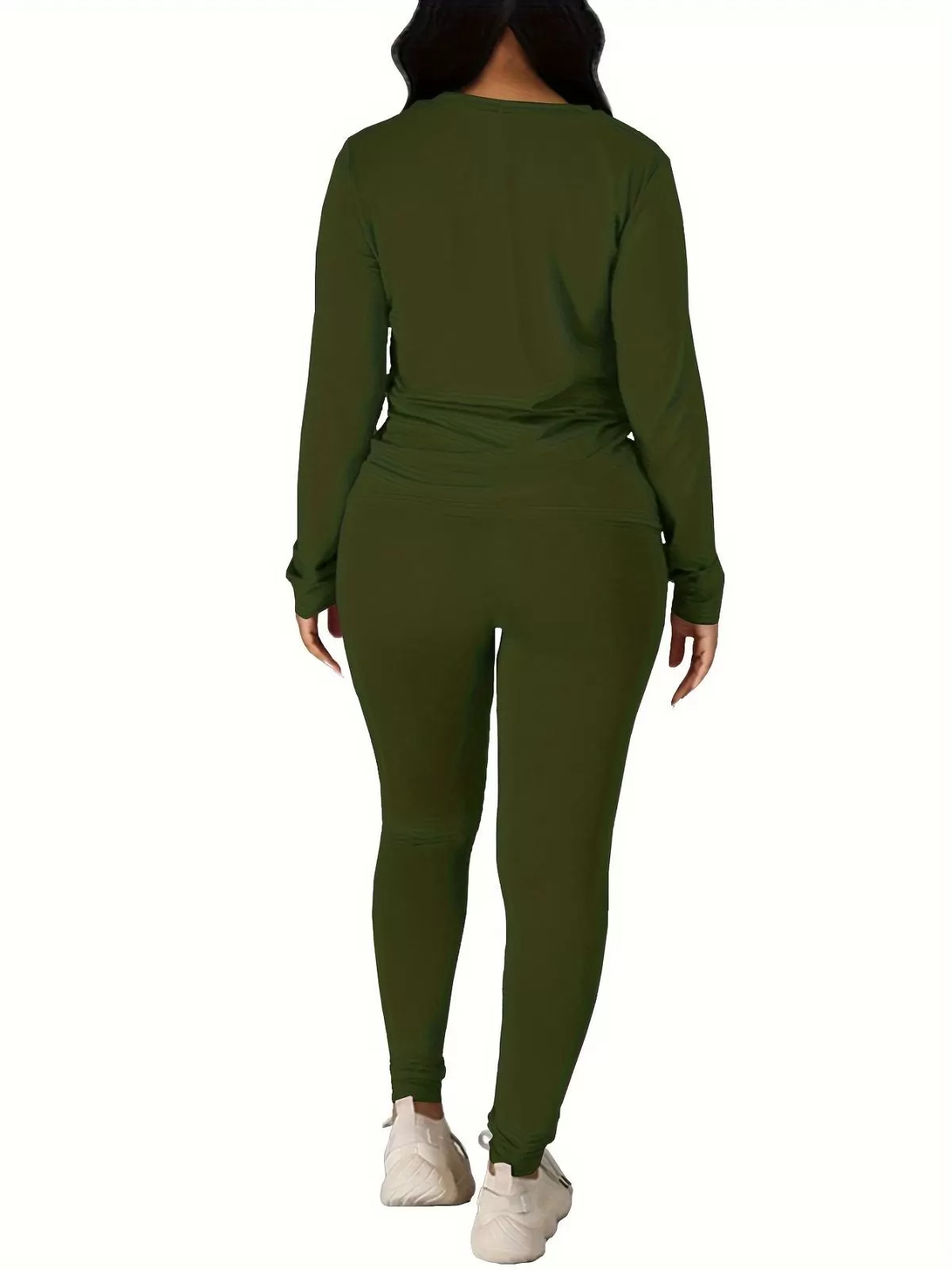 Comfortable and Breathable Sports T-shirt & High-waisted Slim Stretch Pants, 2 of 2