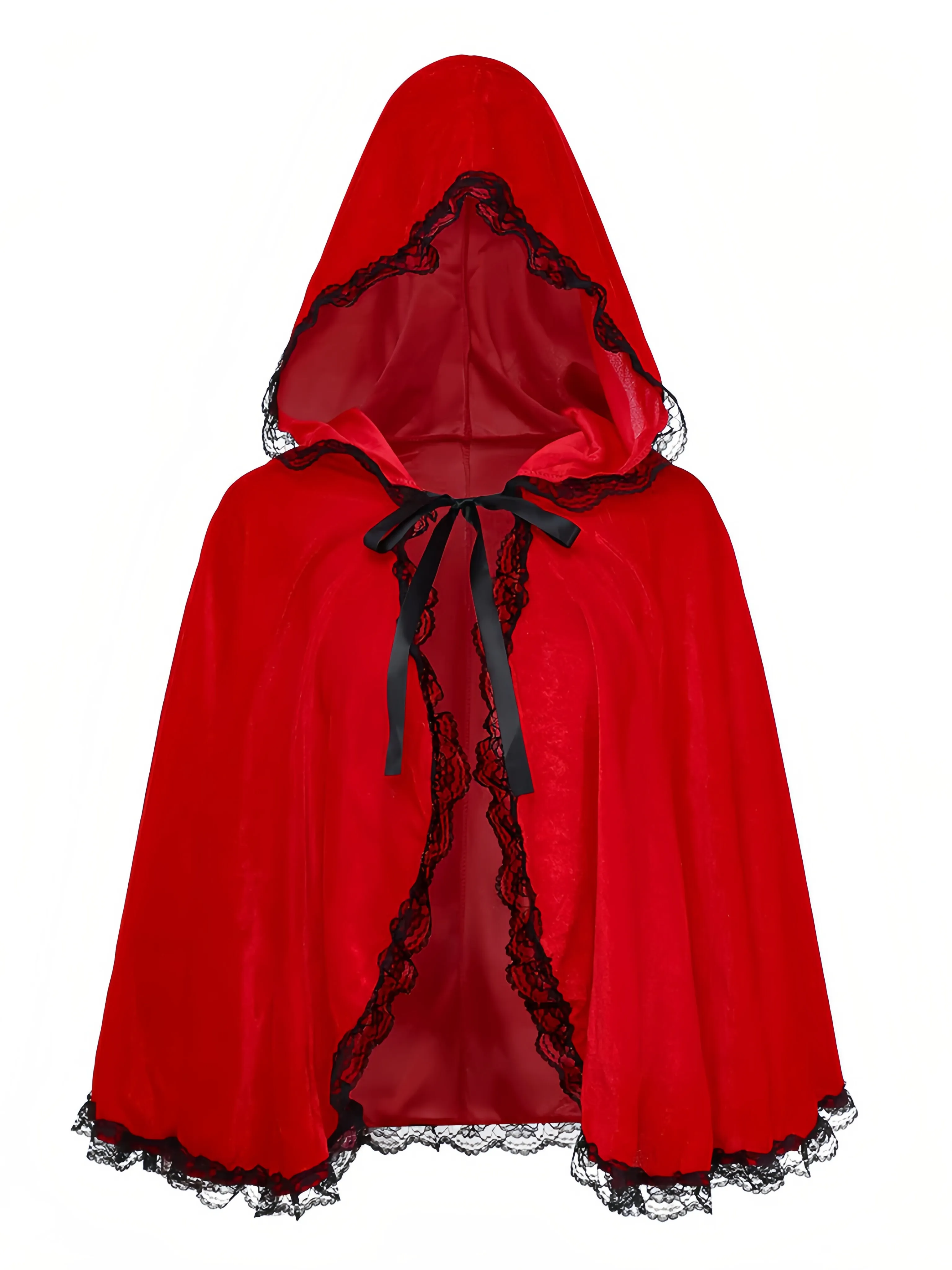 Halloween Gothic Little Red Riding Hood Cosplay Costume A-line Dress, 4 of 10