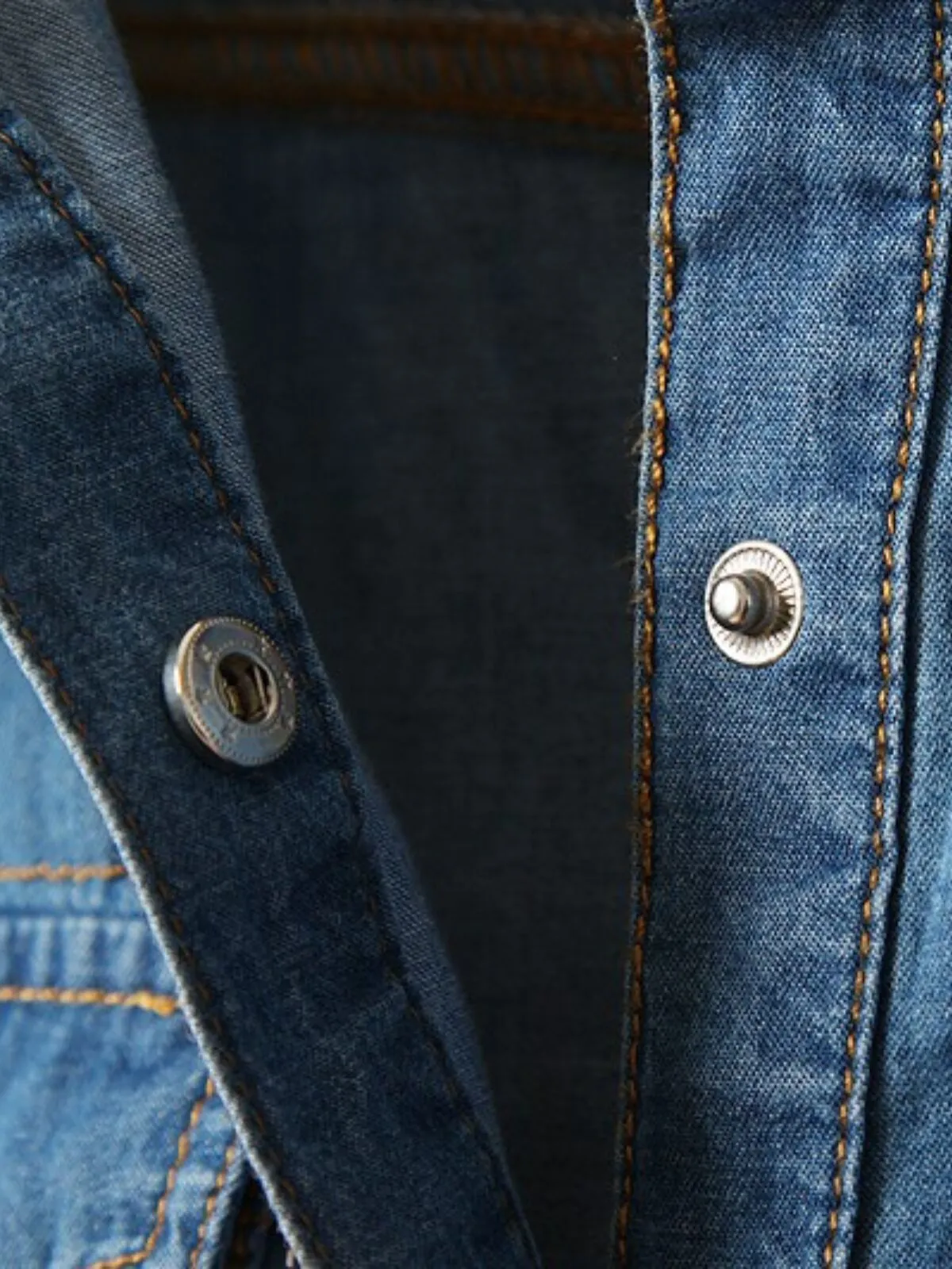 Denim Crop Top Tie Knot Print Lace-up Lapel Denim Outwear Shirts, 5 of 11