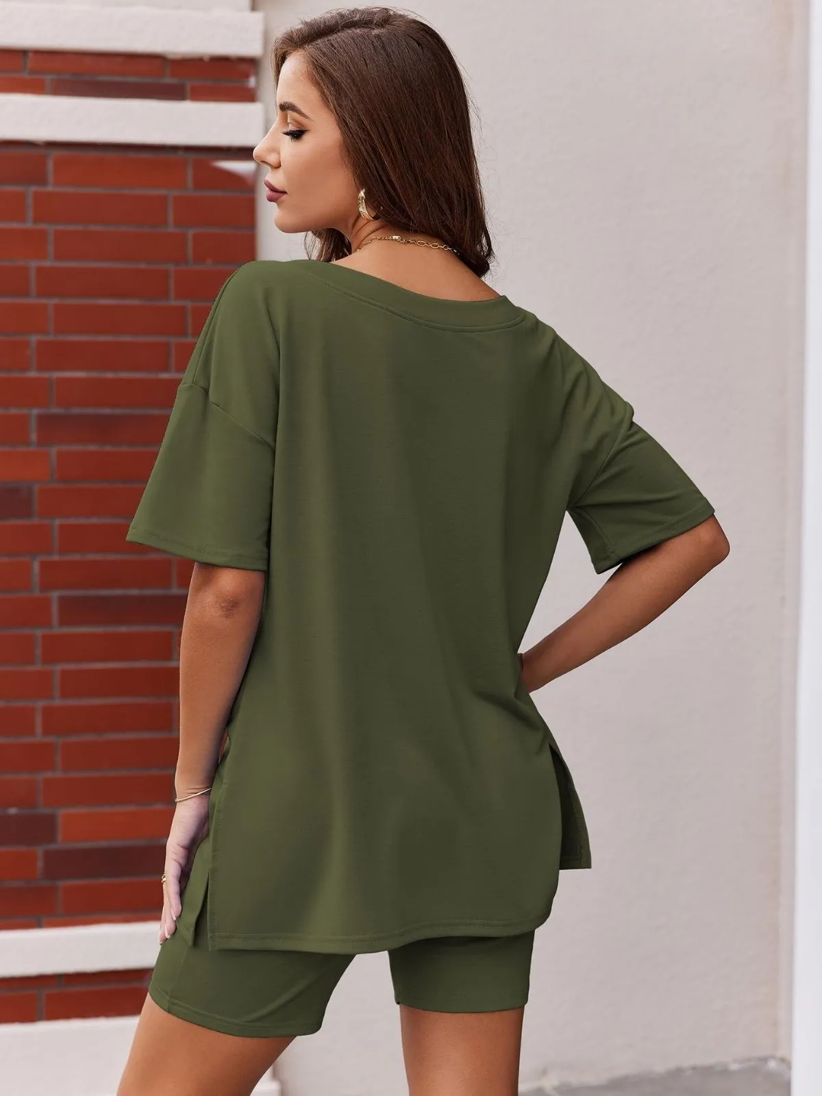 Comfy Breathable Fabric Oversized S-XXL Tracksuit Shorts Set, 2 of 5