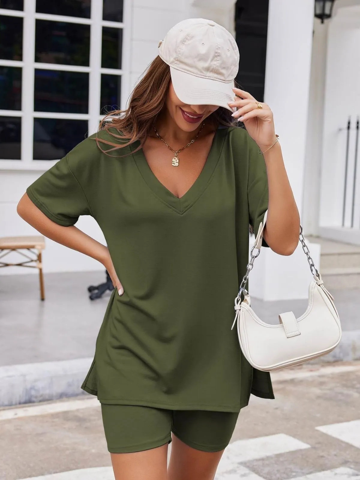 Comfy Breathable Fabric Oversized S-XXL Tracksuit Shorts Set, 4 of 5