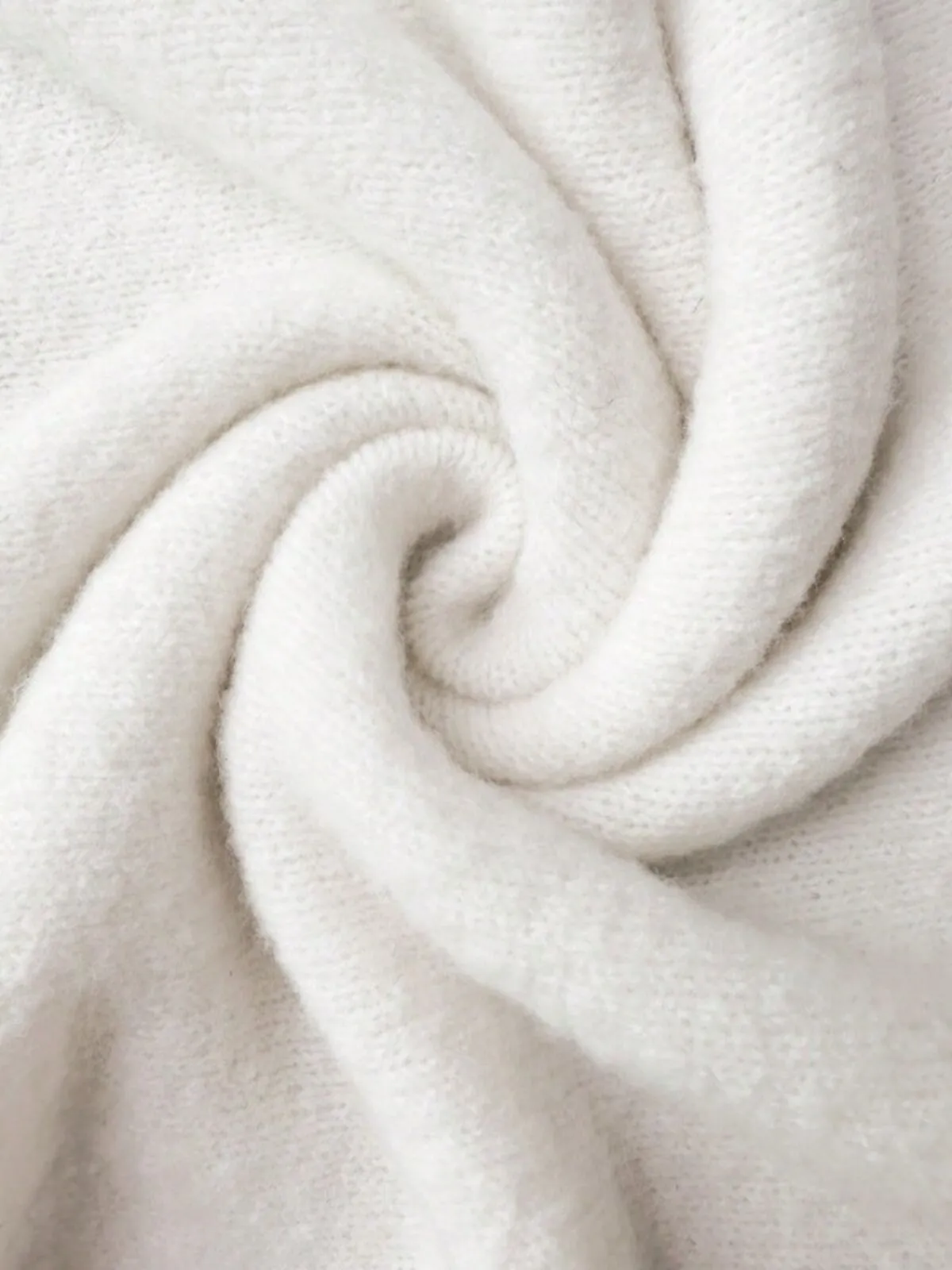 Solid Rib-knit Off Shoulder Sweater Basic Knitwear for Daily Wear, 5 of 8