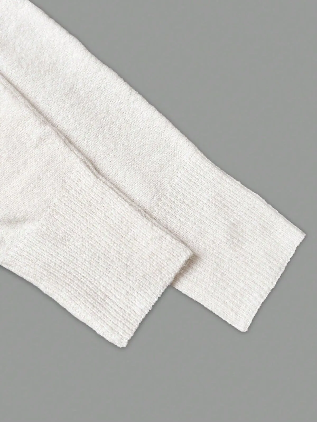 Solid Rib-knit Off Shoulder Sweater Basic Knitwear for Daily Wear, 8 of 8