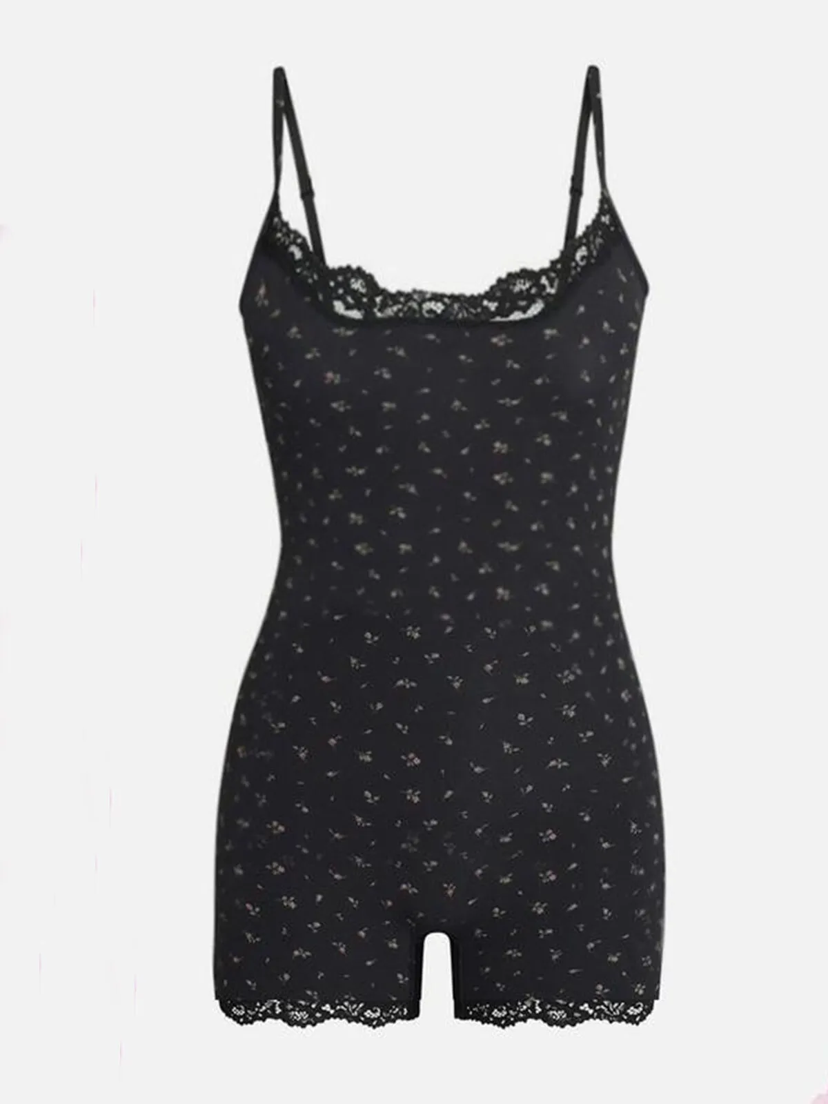 Ditsy Floral Lace Spaghetti Strap Bodysuits, 6 of 7