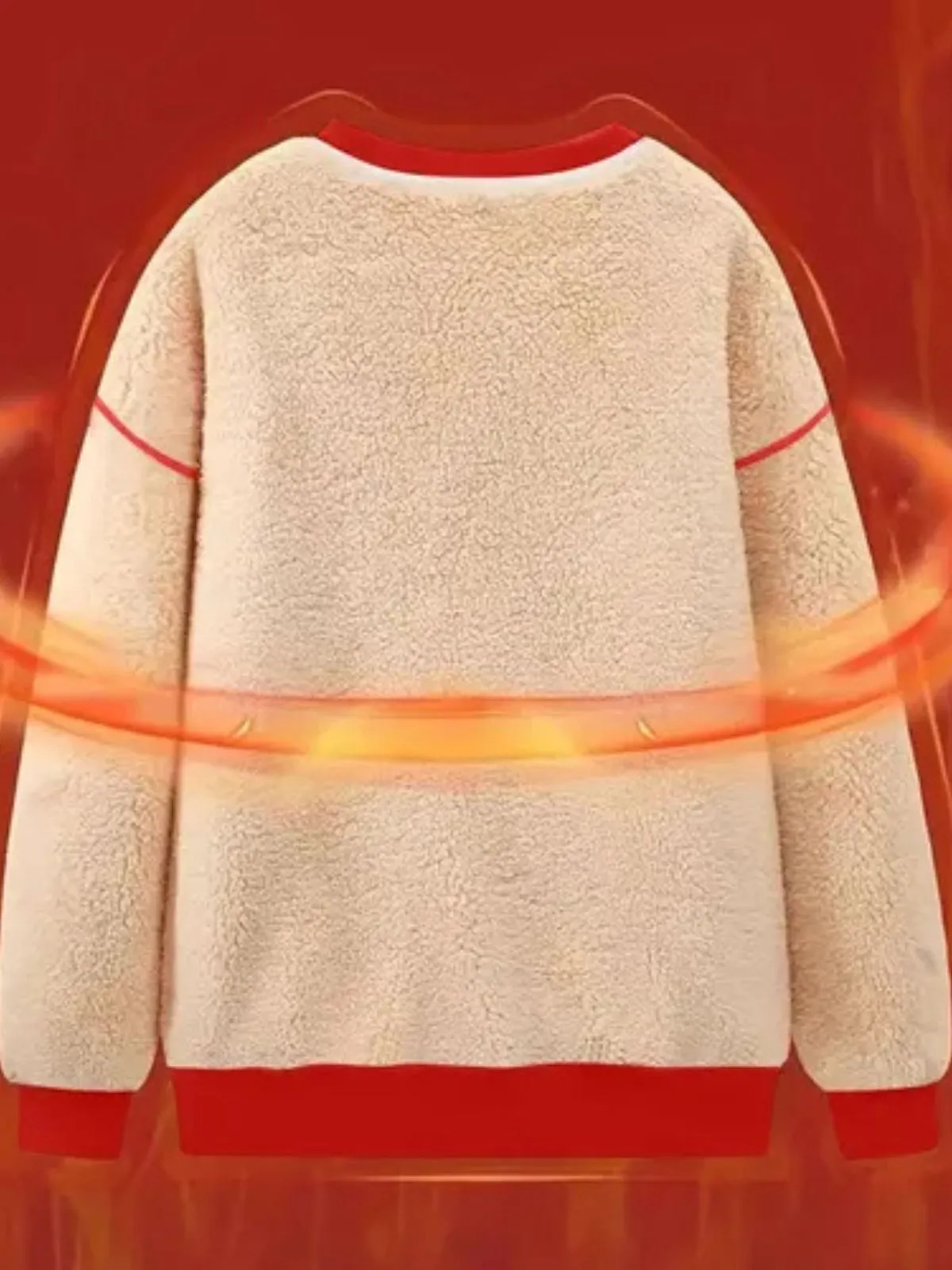 Christmas Gift Trendy Bow Round Neck Drop Shoulder Sweatshirt, 3 of 4