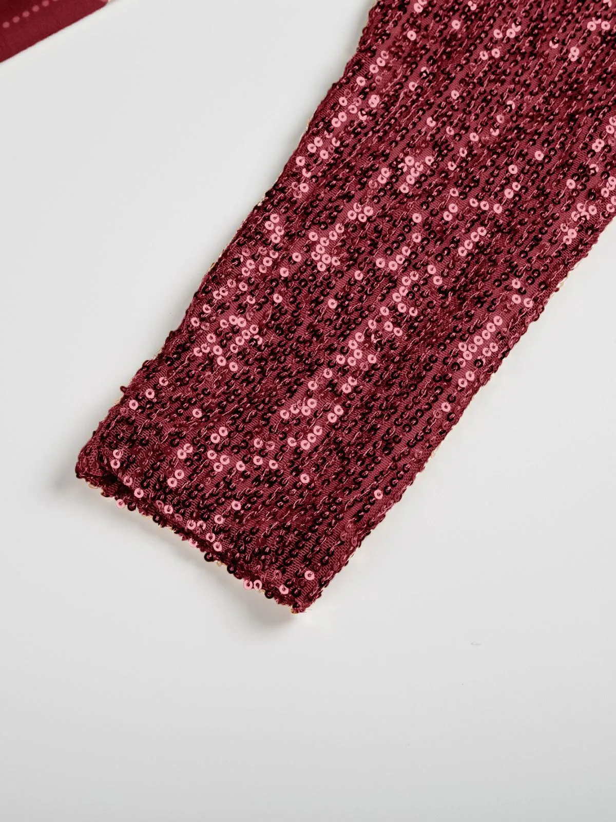 Christmas Sequins V-neck Drop Shoulder T-shirt, 4 of 4