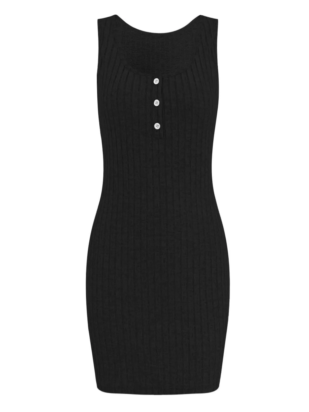 Solid Comfortable Fabric Cardigan & Suspender Button Dress, 4 of 5