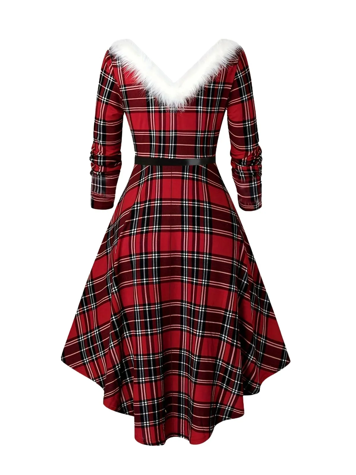 Plus Size Vintage Christmas Cocktail Holiday Party Dress Cosplay Outfits Dress, 7 of 7