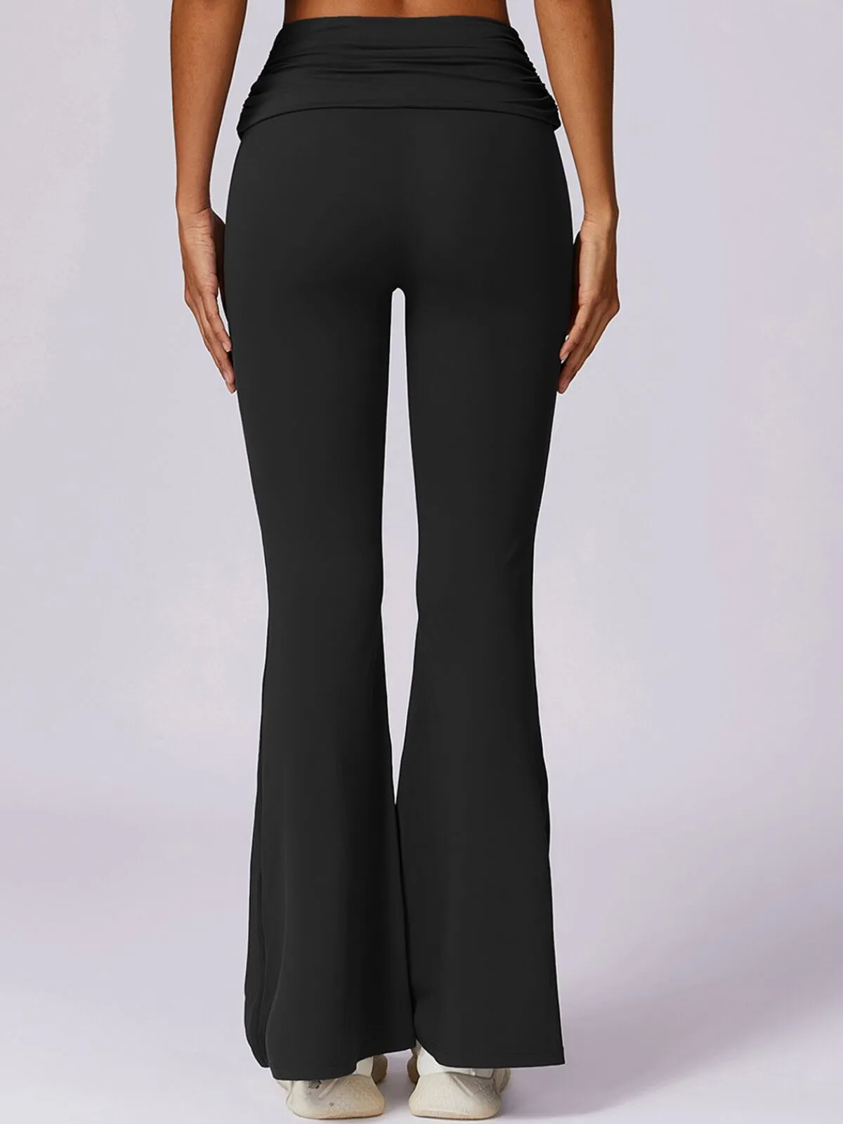 Solid Pleated Outfit Gym High Waist Legging , 6 of 7