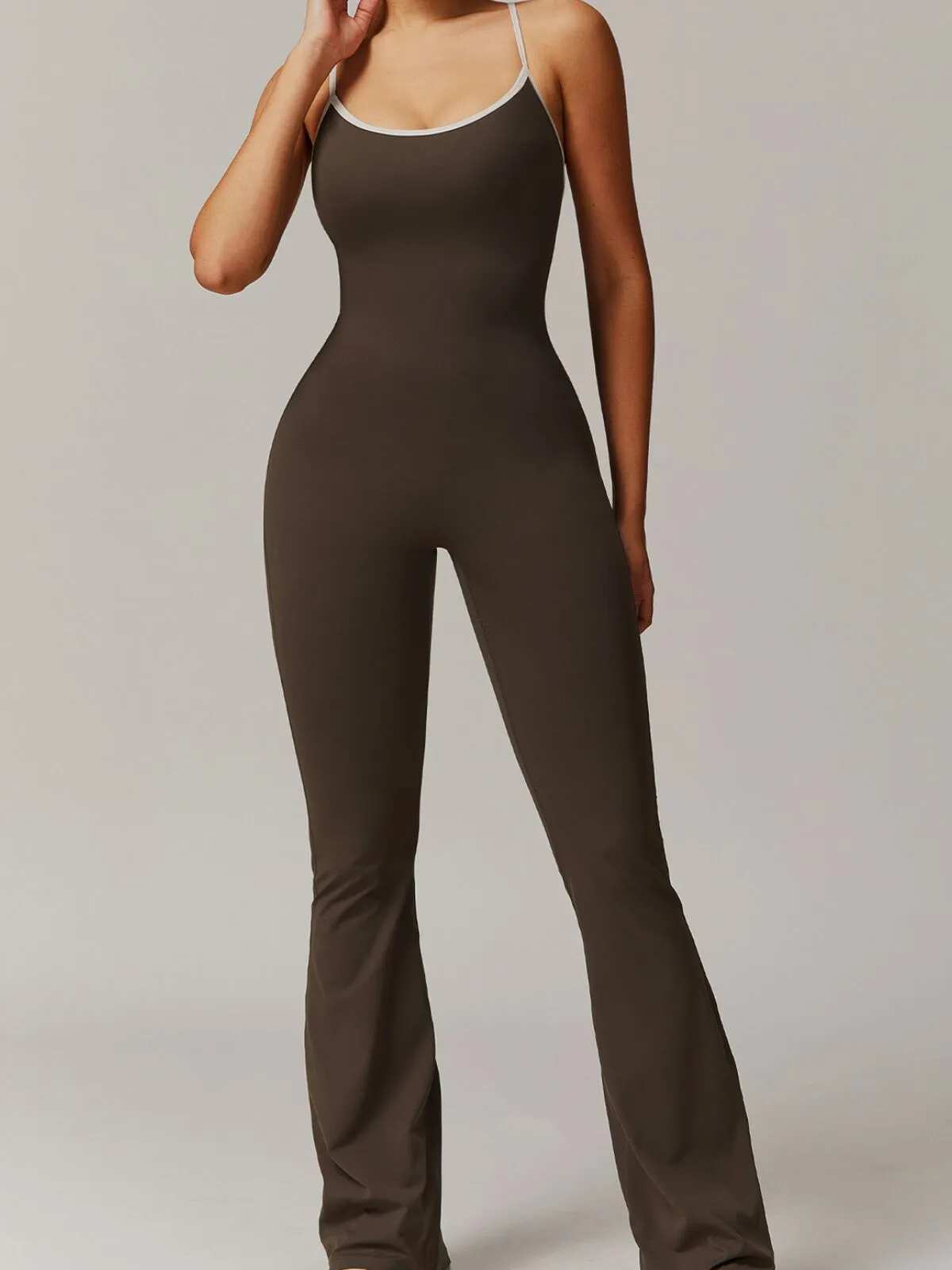 Sexy Back V Gym Training Yoga Suit Stretch Jumpsuits, 4 of 5