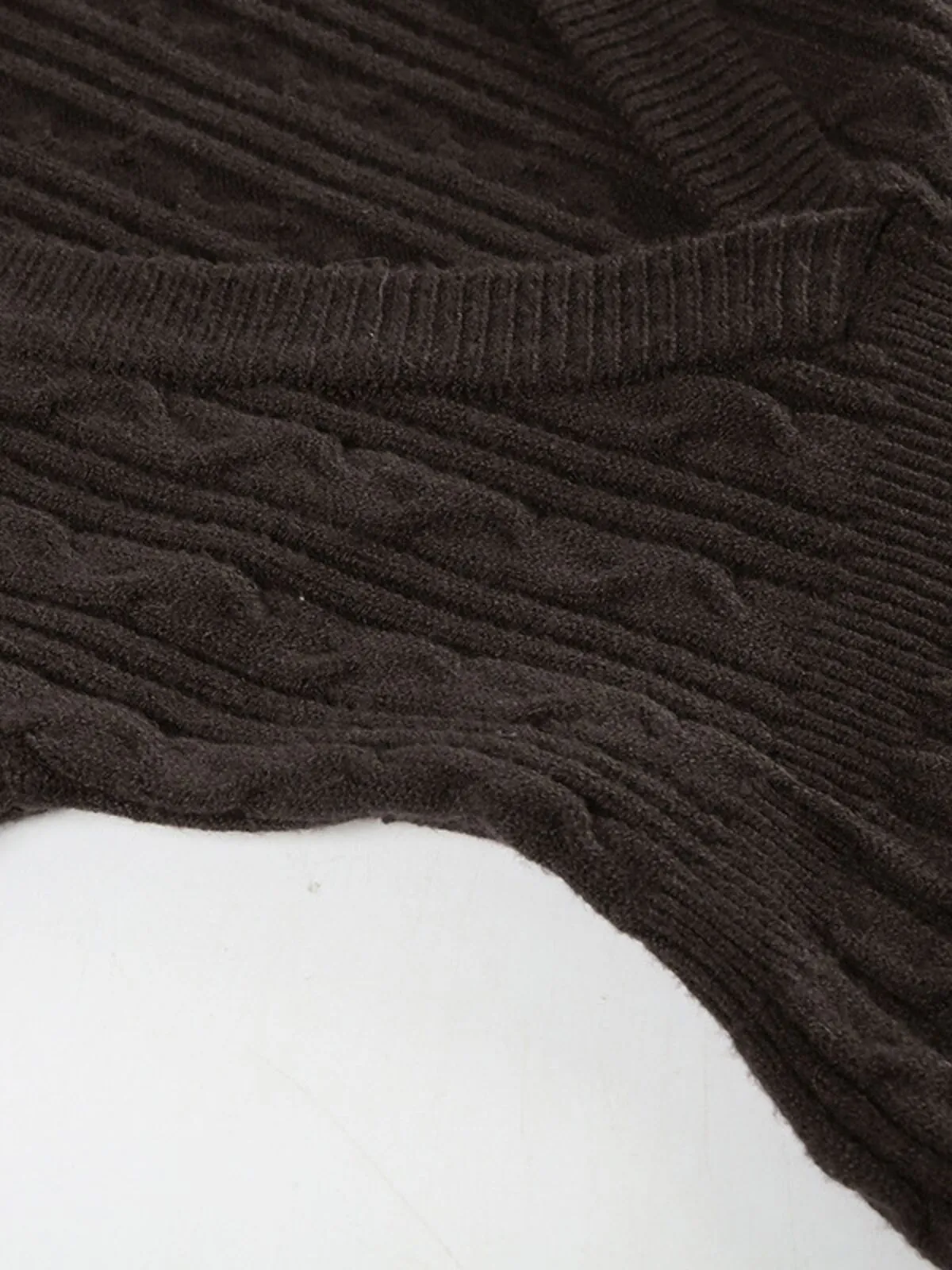 Solid V-neck Pastel Goth Soft Sweet Cute Knitted Pullover Sweater, 9 of 9