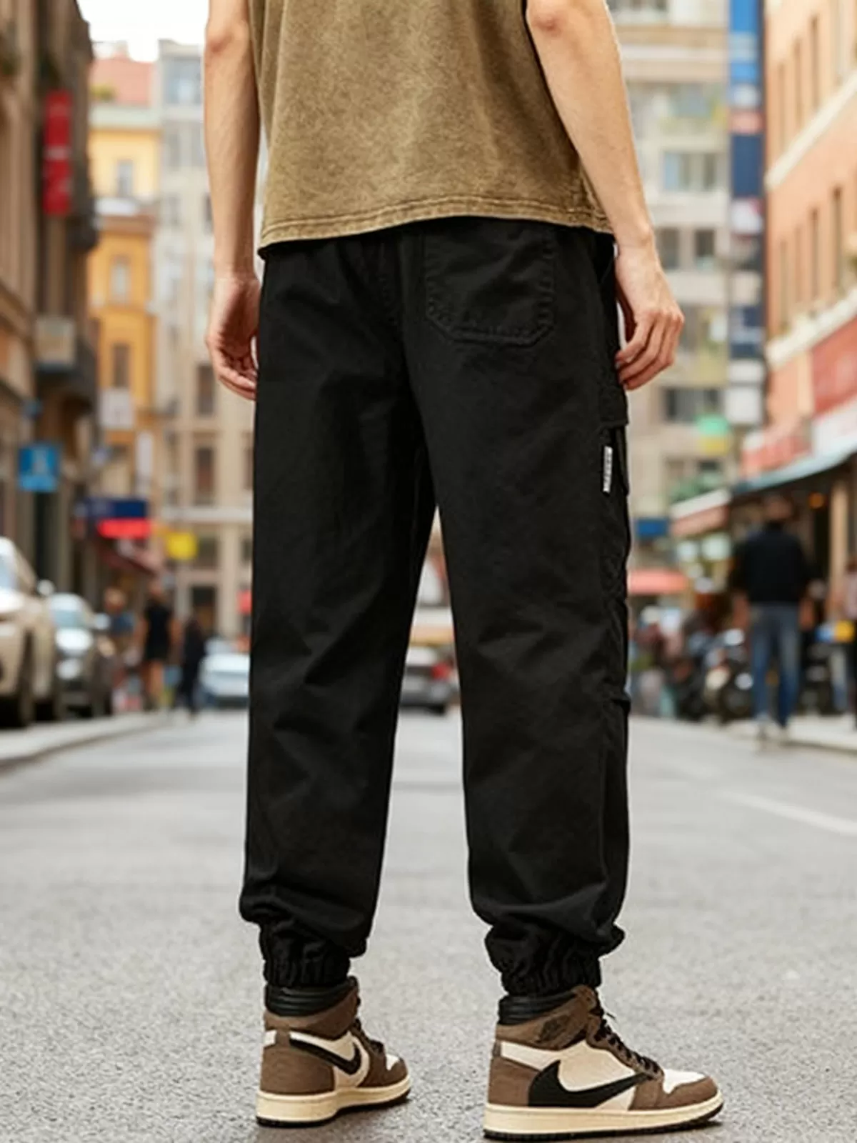Men's Cargo Pants Multi-pocket Sports Long Overall Casual Sporty Fashion Jogger Pant, 6 of 8