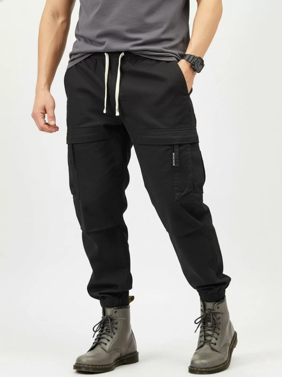 Men's Cargo Pants Multi-pocket Sports Long Overall Casual Sporty Fashion Jogger Pant, 7 of 8