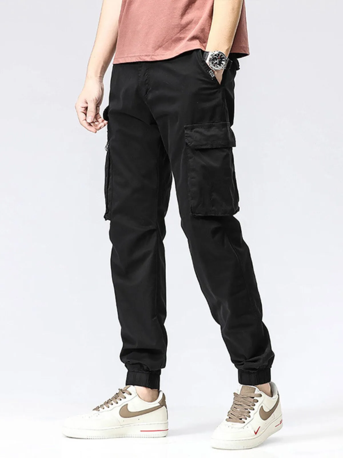 Men's Cargo Pants Fashion Work Outdoor Wear-resistant Mountaineering Trousers, 1 of 2