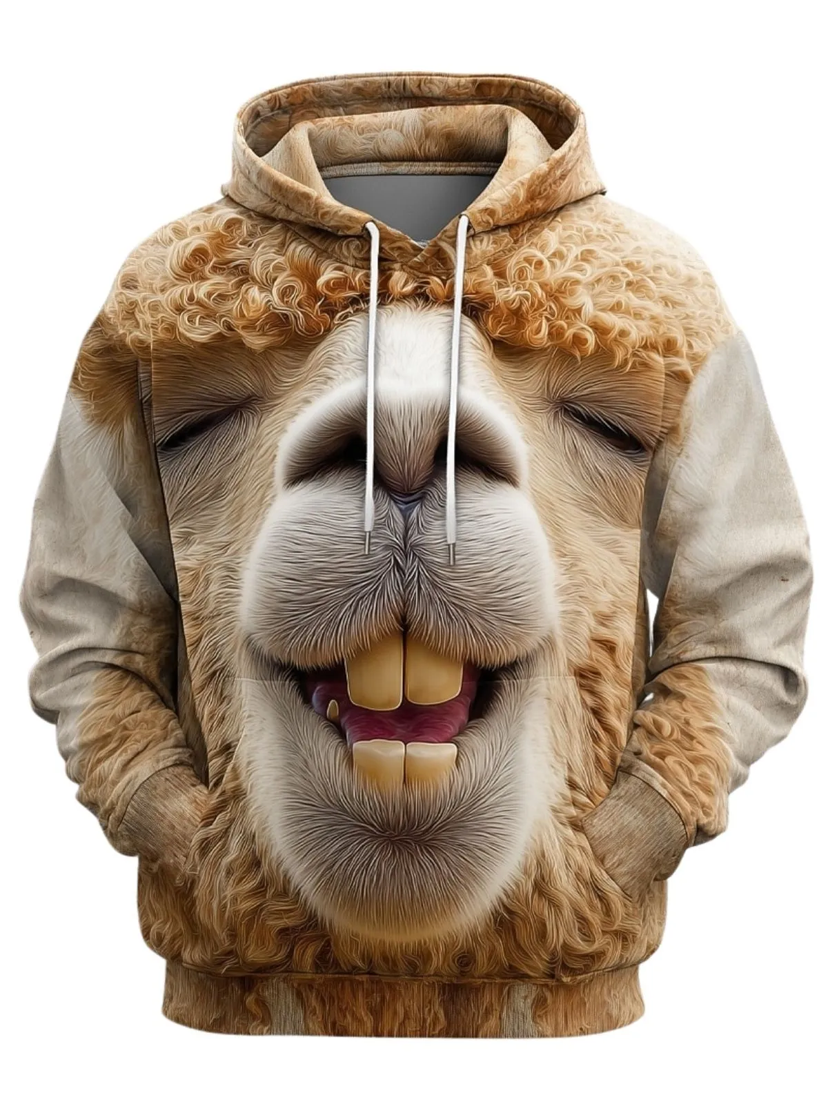 Men's Hoodie Animal Optical Illusion Sweatshirt Fashion Cool CrewNeck Home Party Streetwear Drawstring Fall Winter Designer, 1 of 1