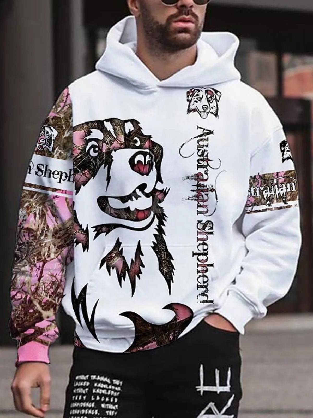 Men's Hoodie Graphic Animal Dragon Sweatshirt Streetwear Designer Sports And Outdoor Daily Spring & Fall Designer, 1 of 2
