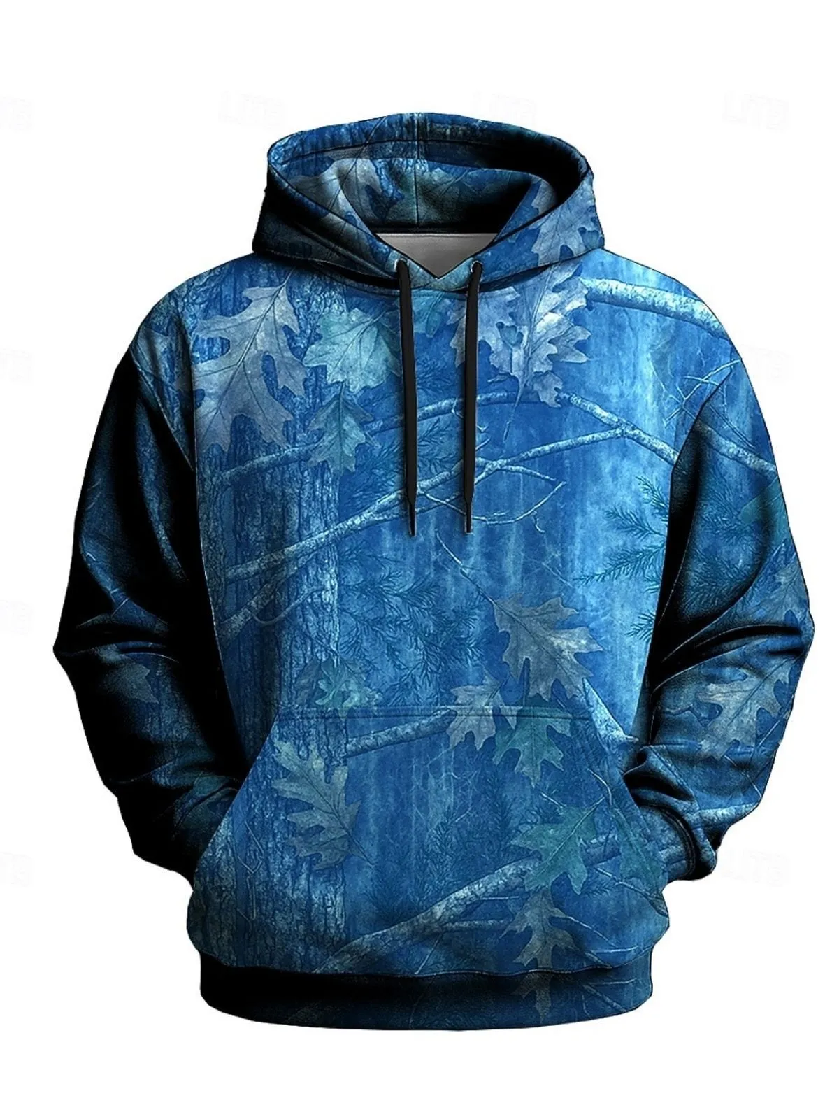 Men's Hoodie Camouflage Sweatshirt Tactical CrewNeck Hunting Drawstring Autumn Winter Designer, 1 of 1