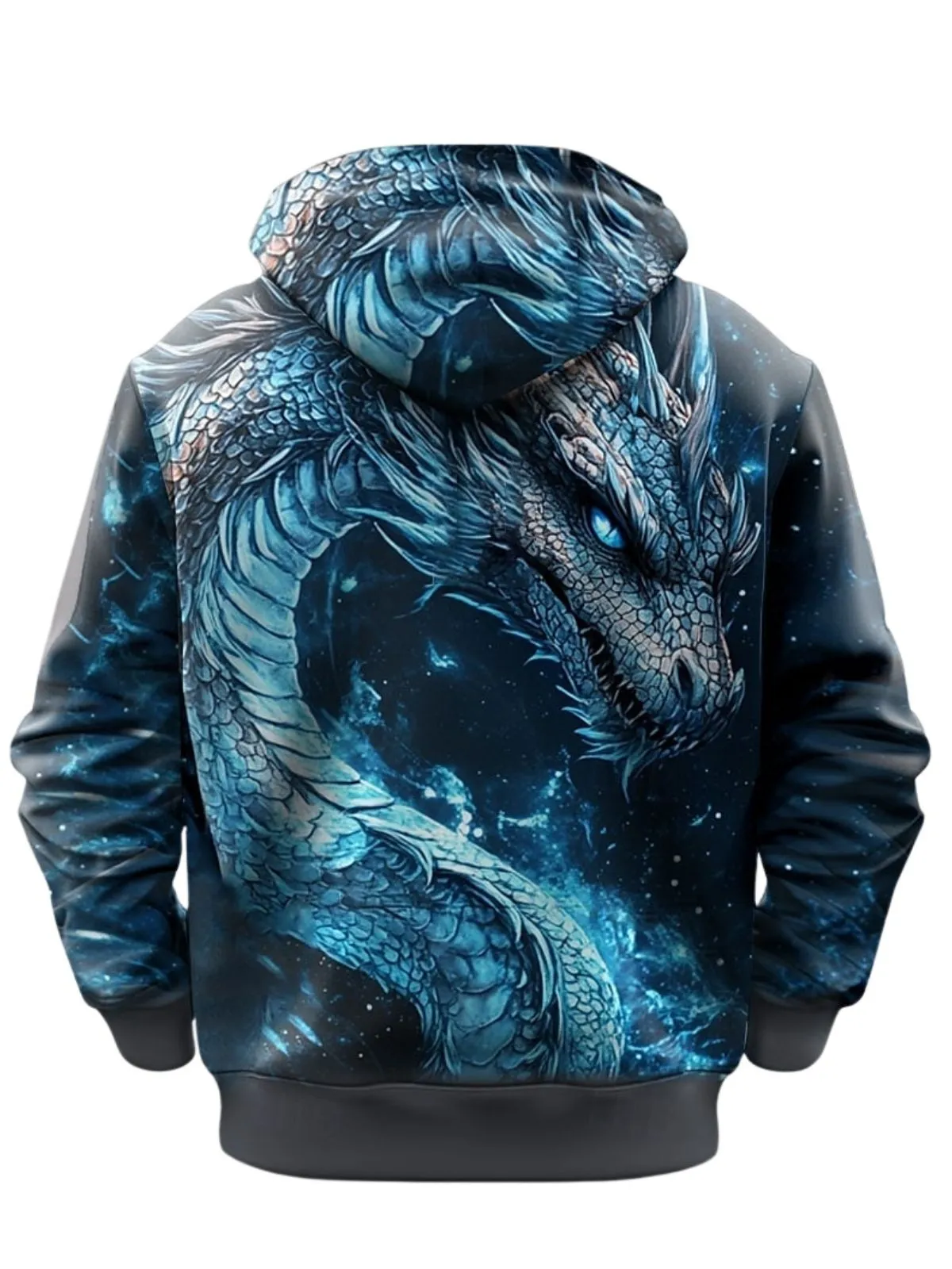 Men's Hoodies Dragon Sweatshirt Cool Party CrewNeck Club StreetWear Drawstring Autumn Winter Designer, 2 of 2