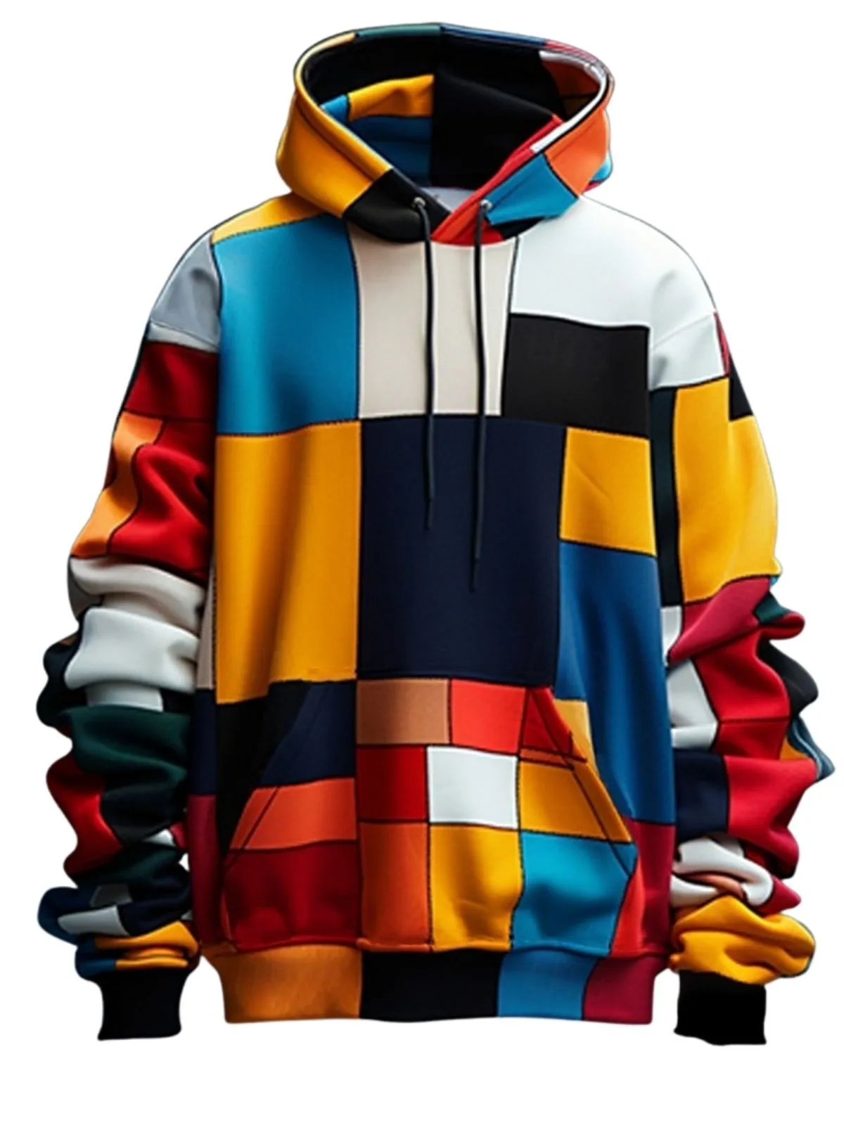 Men's Hoodie Sweatshirt Fashion Cool CrewNeck Party Holiday Streetwear Drawstring Fall Winter Designer, 1 of 2