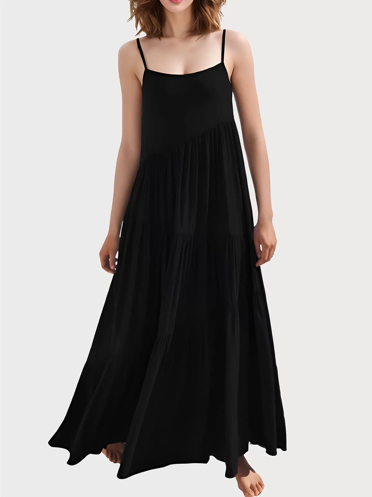 Wrinkle Flare Dress, 1 of 5