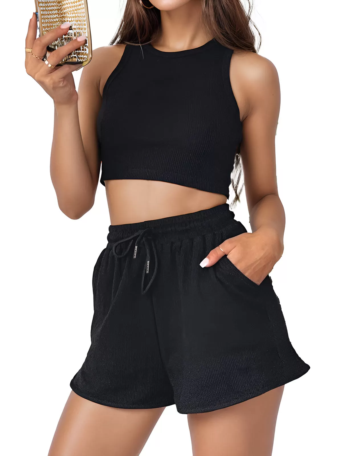 Round Neck Tank & Shorts, 2 of 5