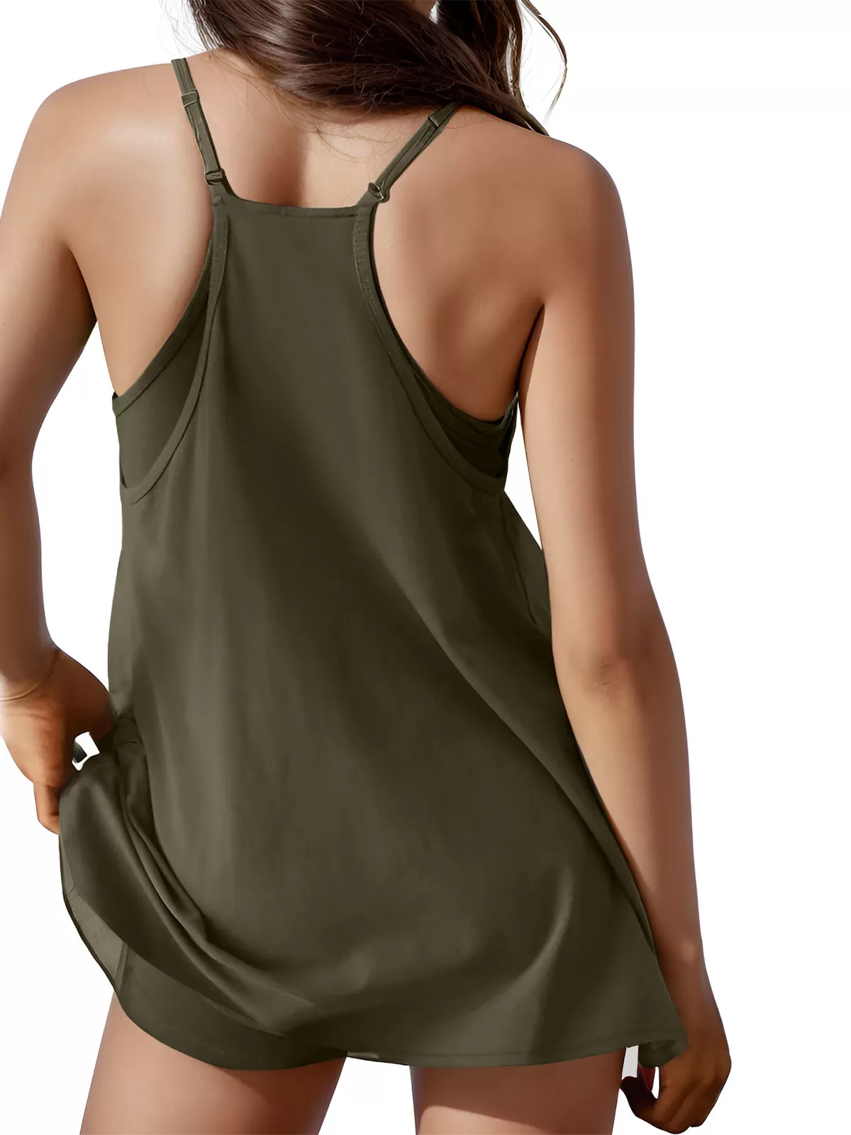 Round Neck Knit A-line Dress, 5 of 5