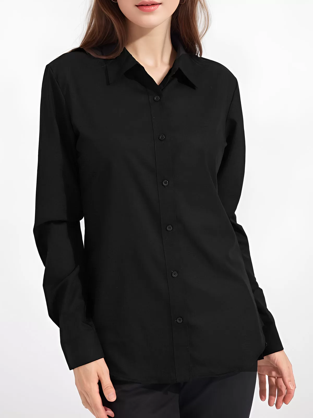 Lapel Long Sleeve Blouse, 2 of 5