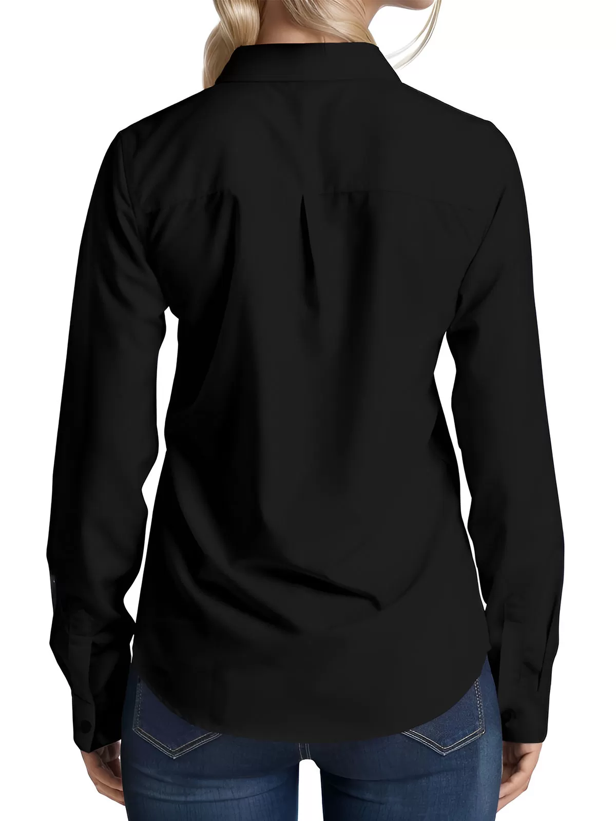 Lapel Long Sleeve Blouse, 5 of 5