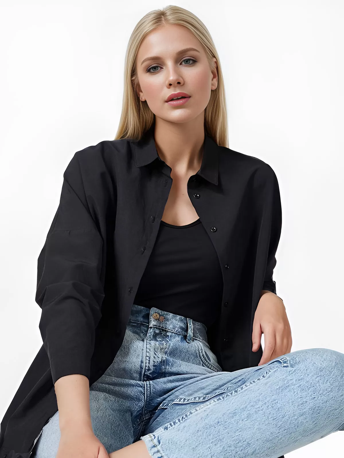 Lapel Shirt Long Sleeve Blouse, 3 of 6