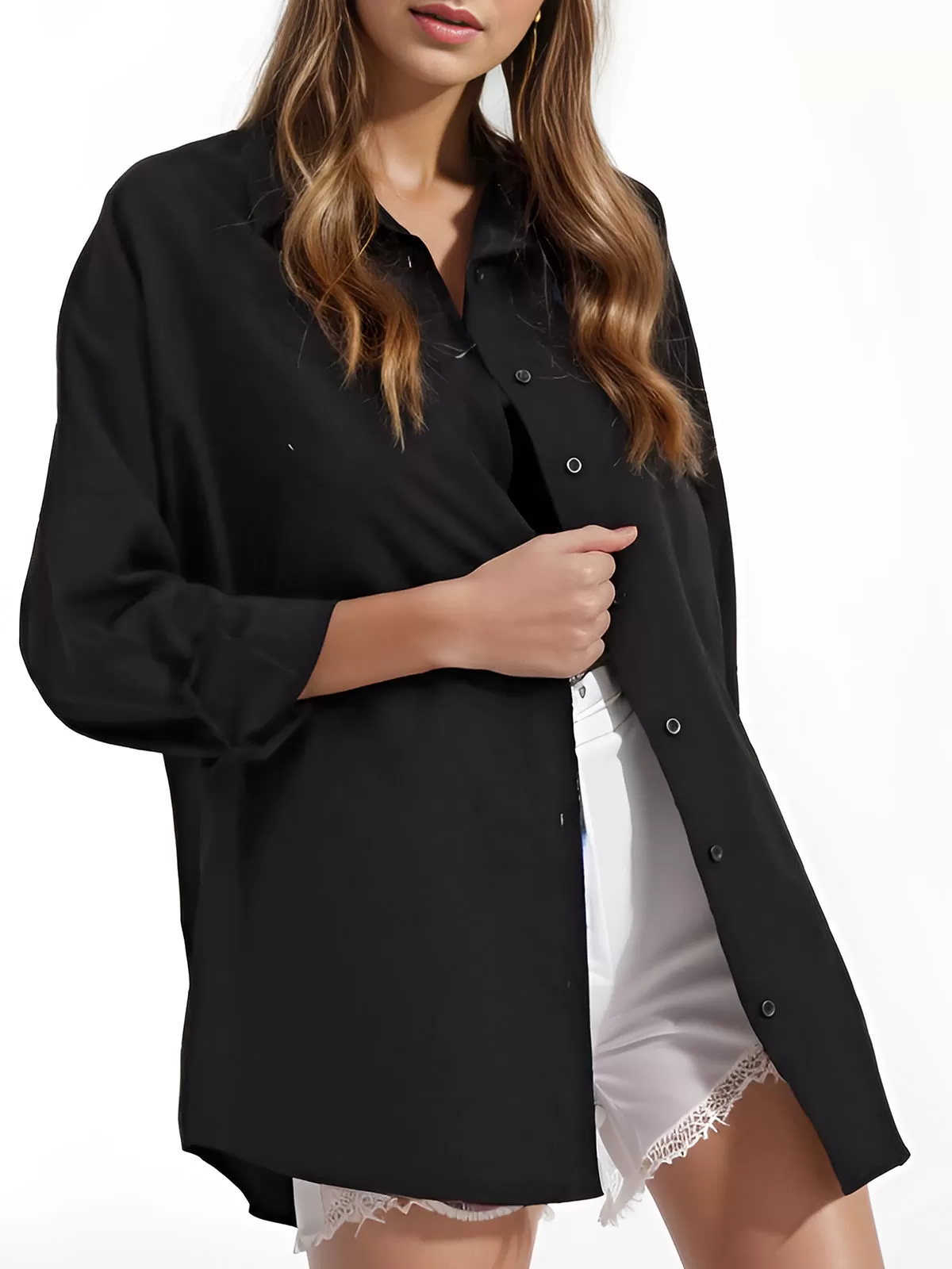 Lapel Shirt Long Sleeve Blouse, 5 of 6