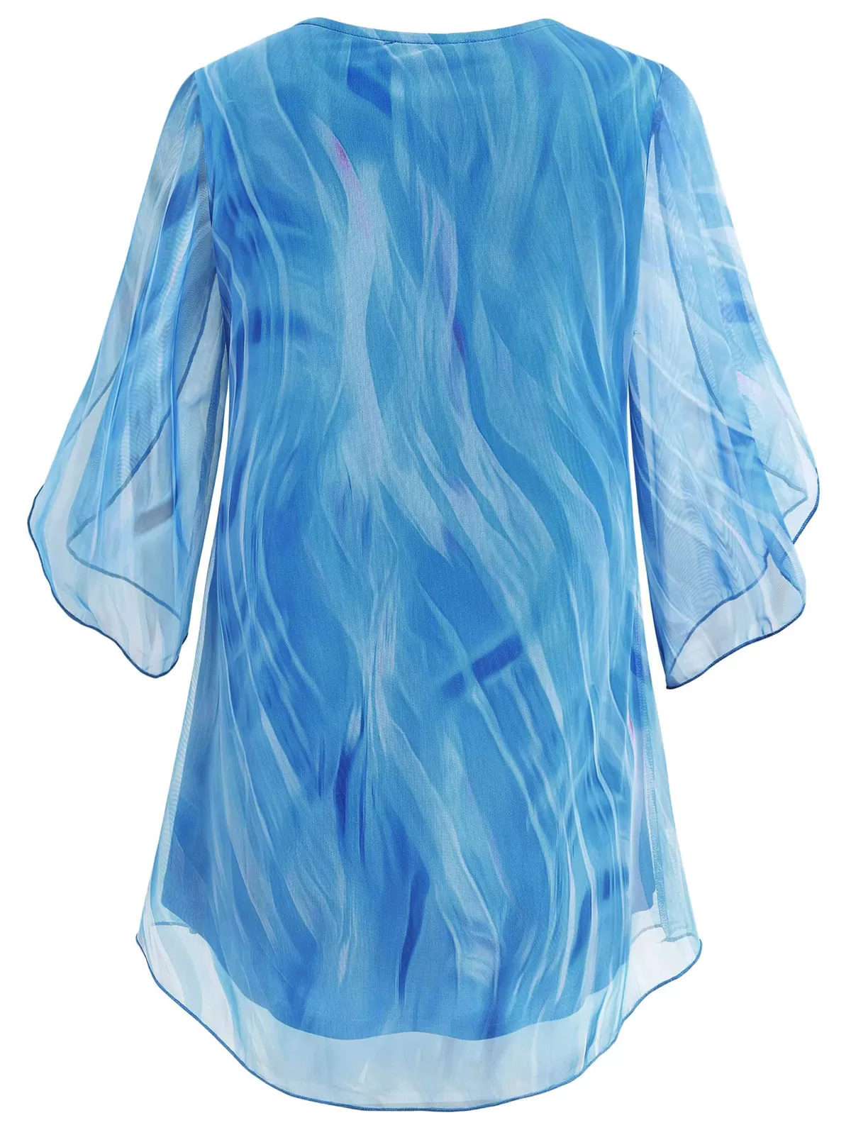 Floral Round Neck Petal Blouse, 5 of 5