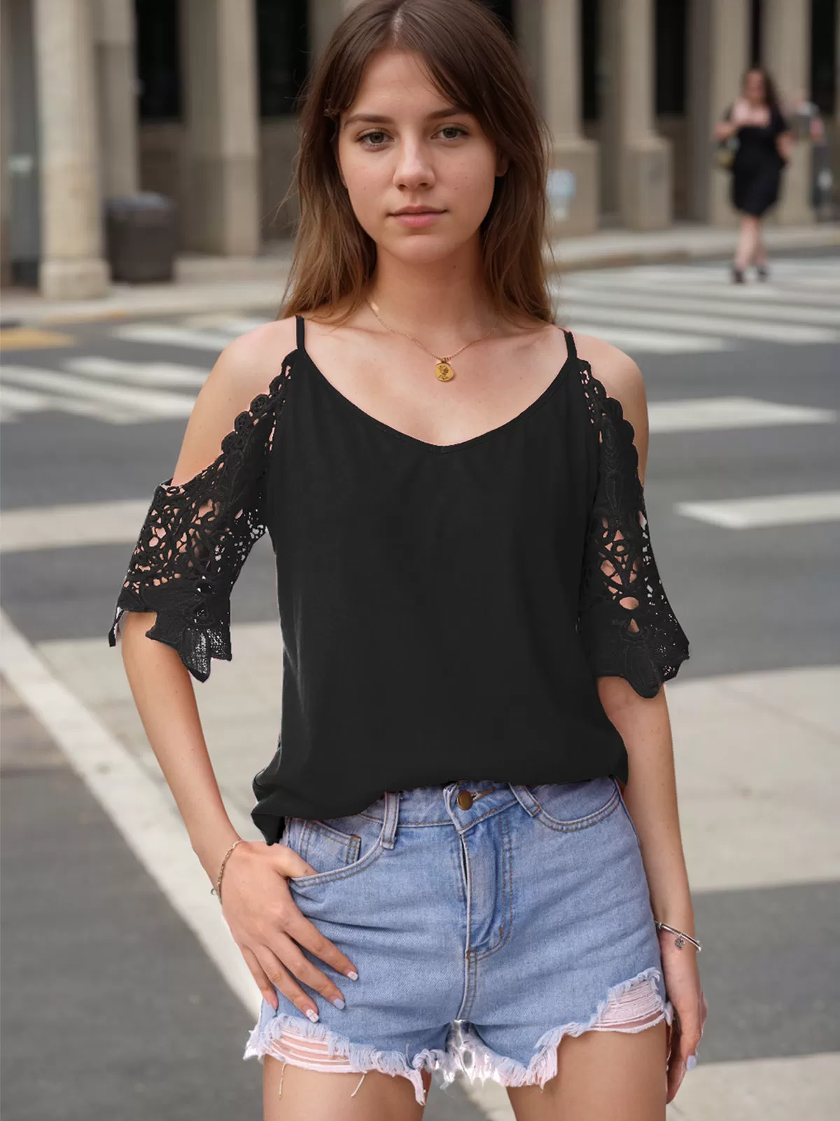 V-neck Raglan Short Sleeve T-shirt, 4 of 6