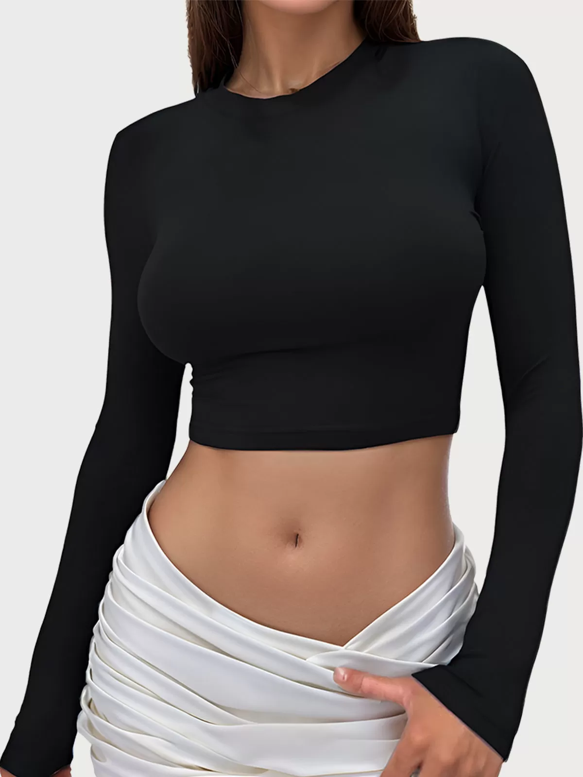 Basic Crew Neck Slim Fitted T-shirt, 1 of 5