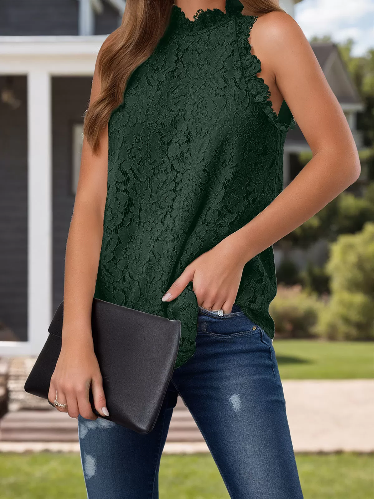 Stand Collar Lace Tank, 4 of 4