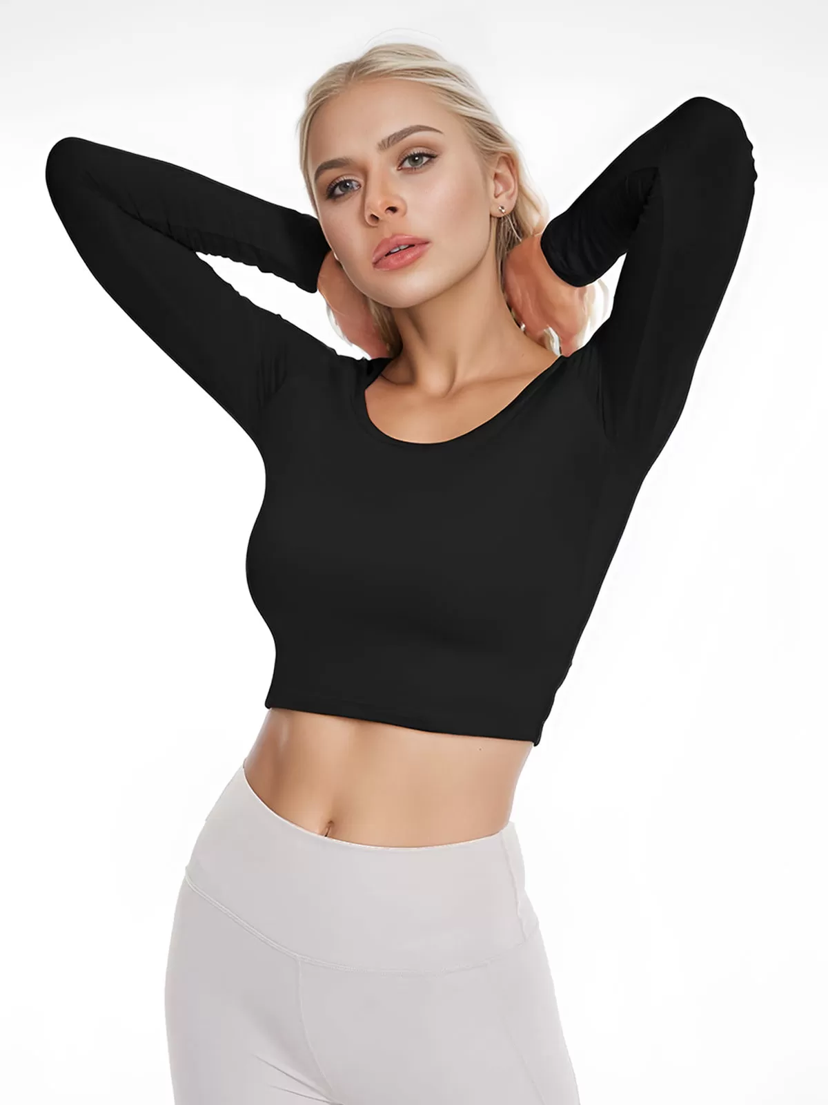 Round Neck Sexy Basic Slim T-shirt, 2 of 6