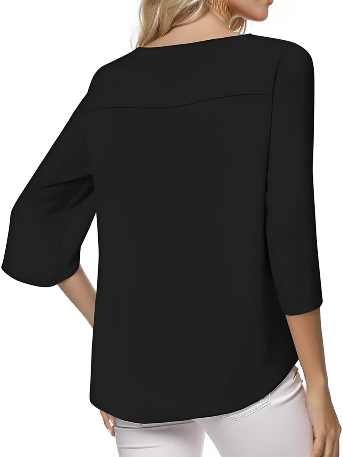 Square Neck Flare Blouse, 3 of 4