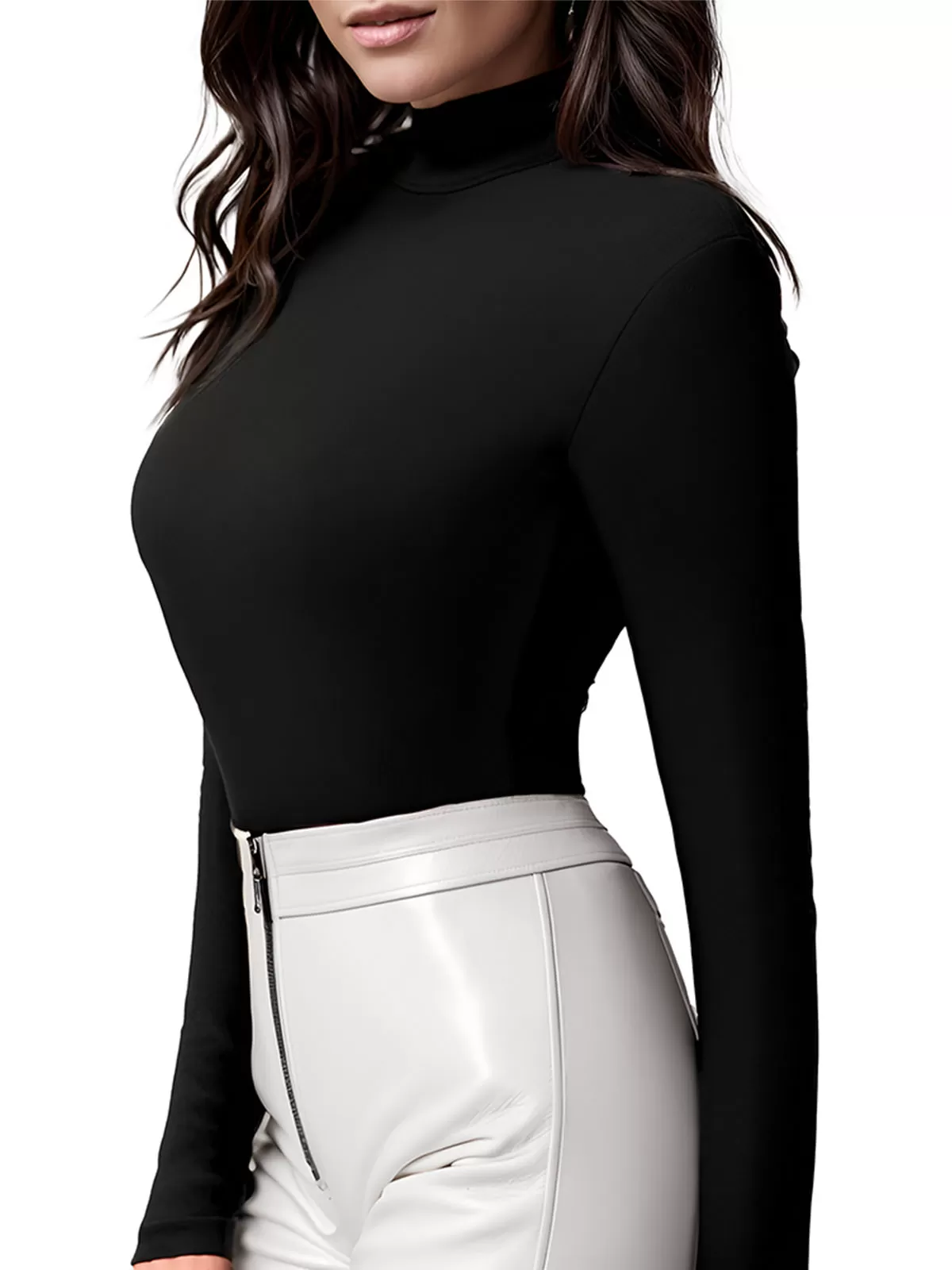 High Neck Long Sleeve Sweater, 2 of 6