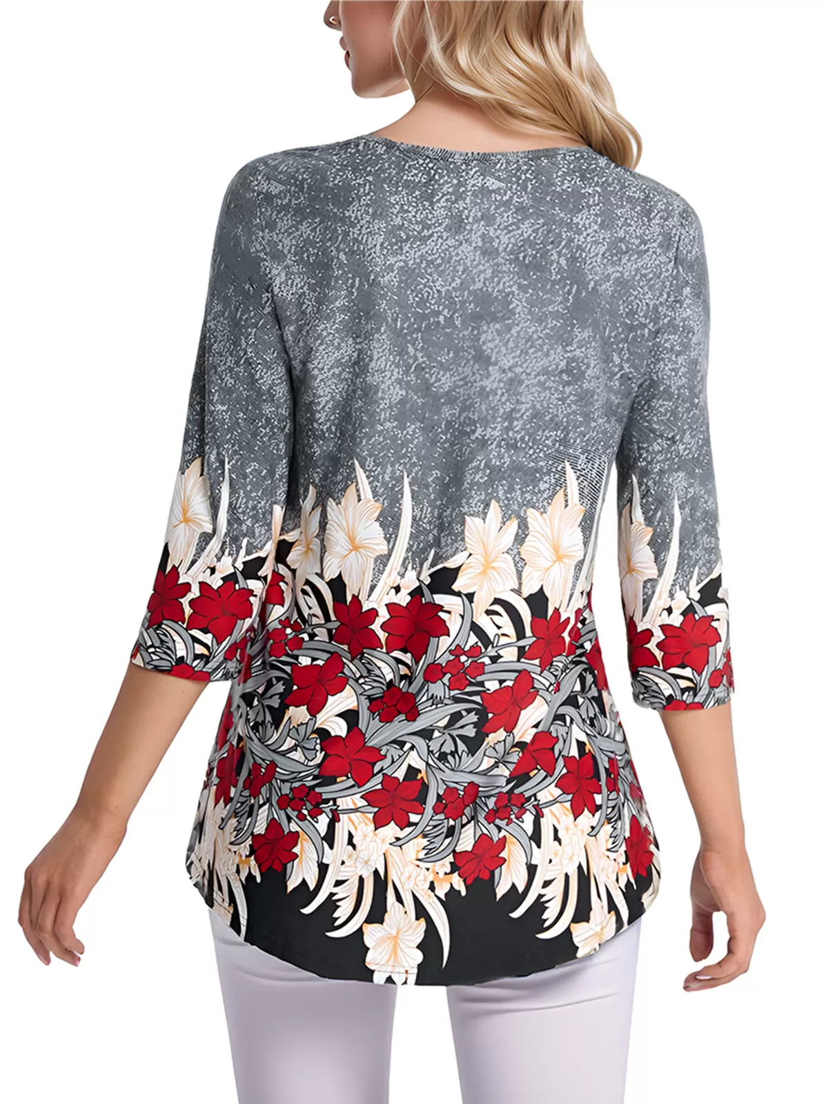 Floral Round Neck Blouse, 5 of 5