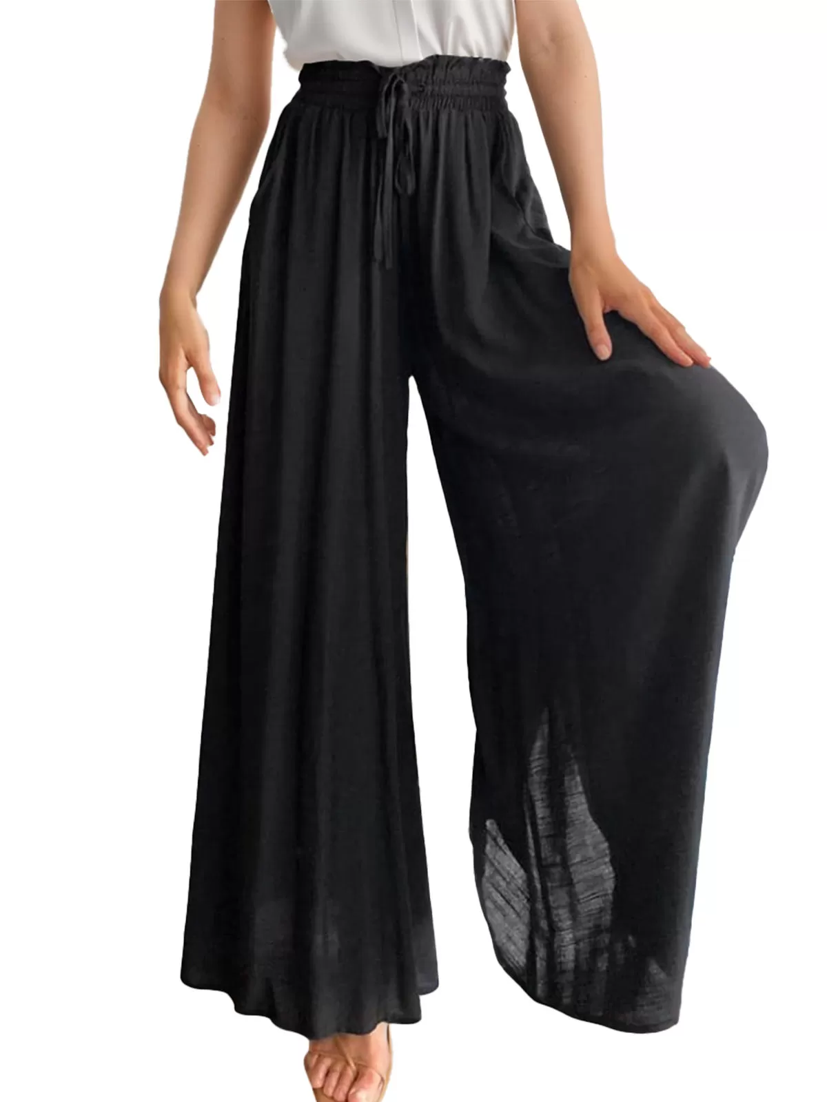 Medium Rise Palazzo Pants, 2 of 5