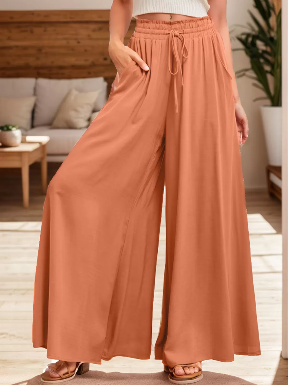 Medium Rise Palazzo Pants, 5 of 5