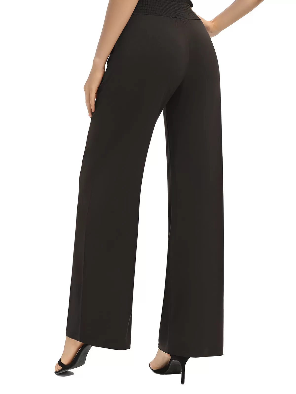 Medium Rise Knit Palazzo Pants, 5 of 6