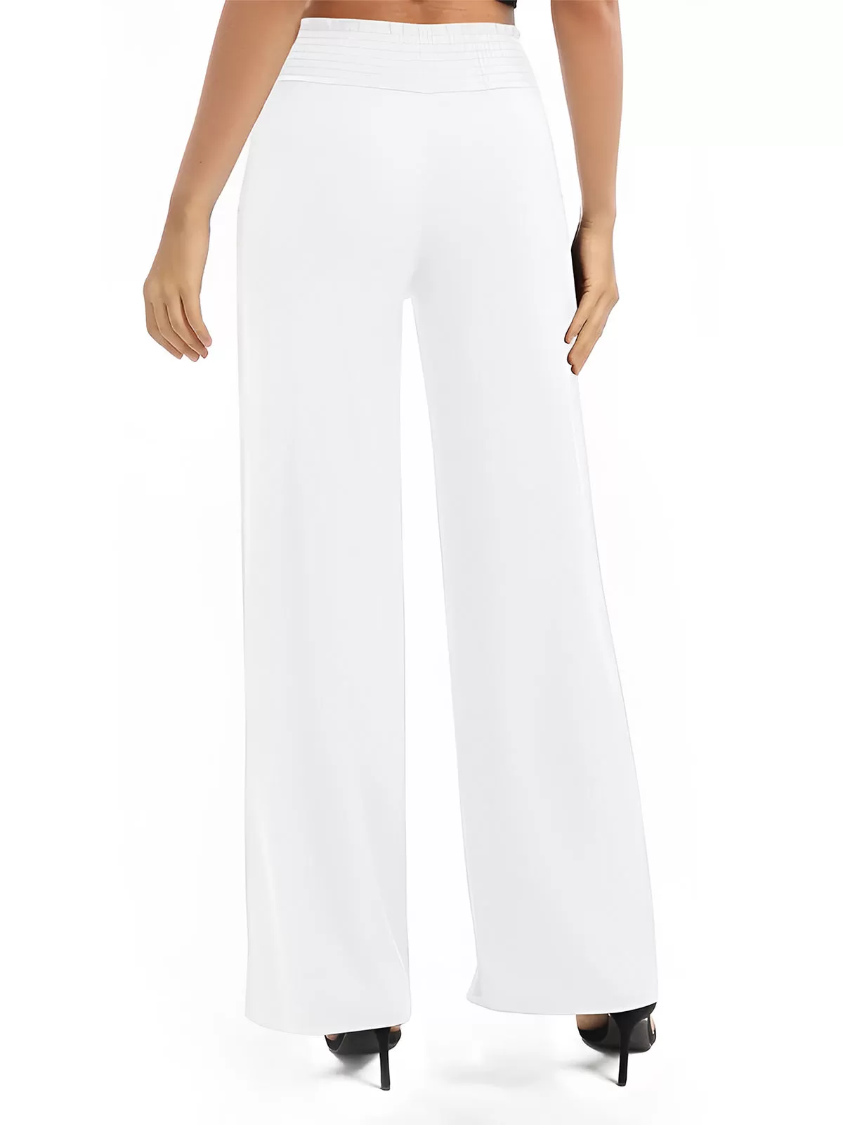 Medium Rise Knit Palazzo Pants, 4 of 6