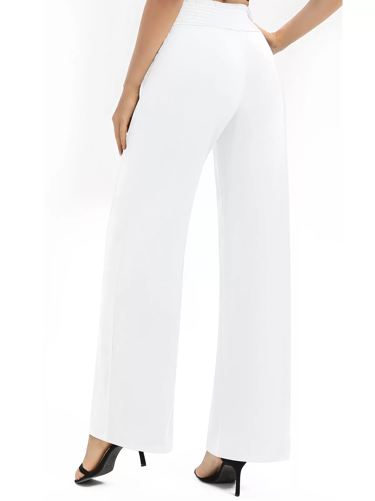 Medium Rise Knit Palazzo Pants, 6 of 6