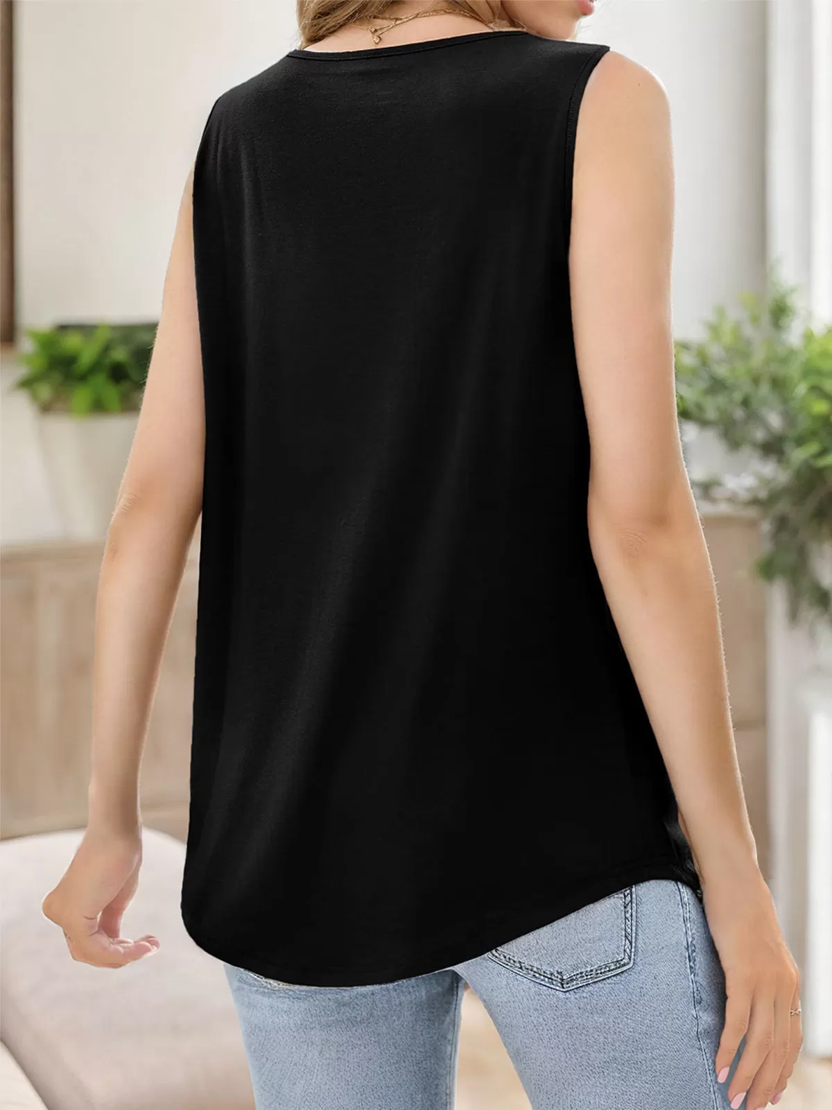 Wrinkle Square Neck Tank, 2 of 4