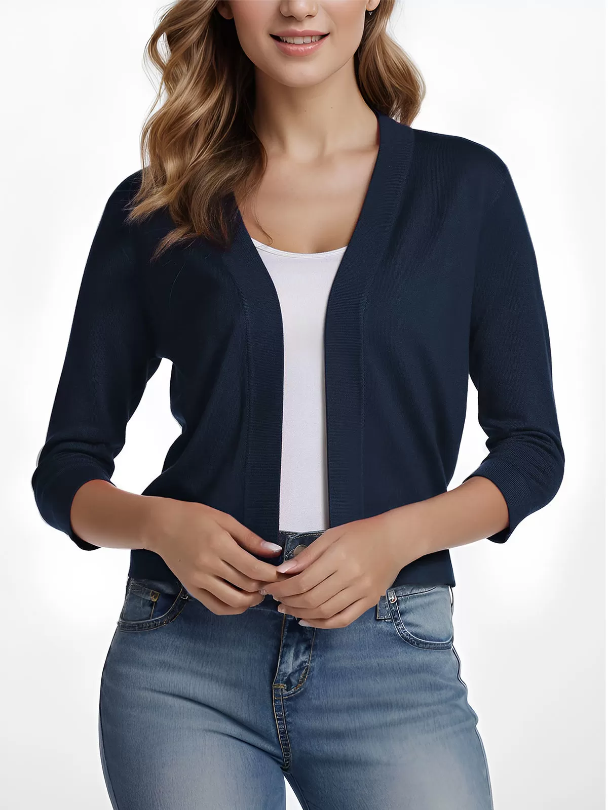 Solid Casual Style Woolen Cardigan, 2 of 5