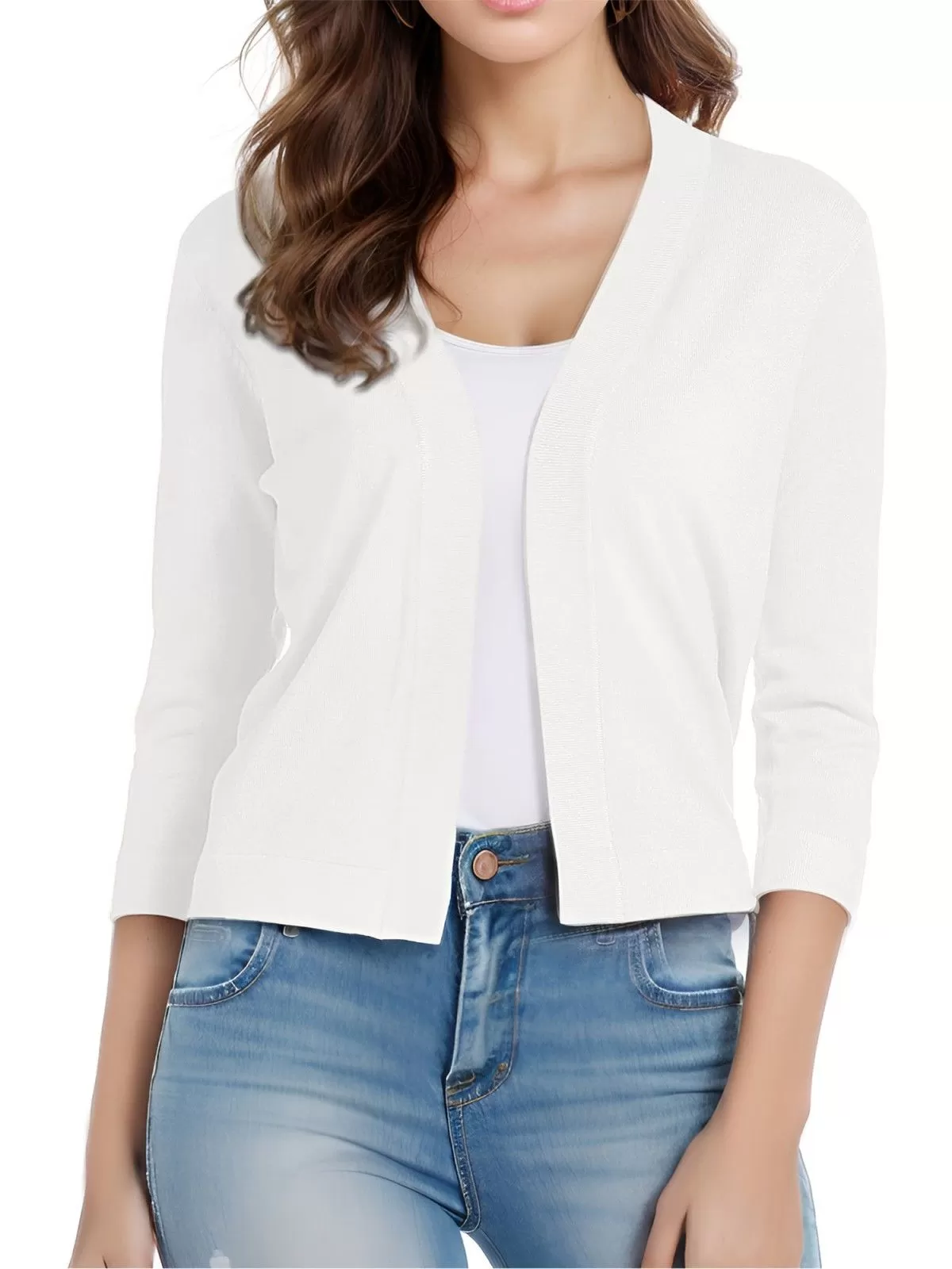 Solid Casual Style Woolen Cardigan, 3 of 5