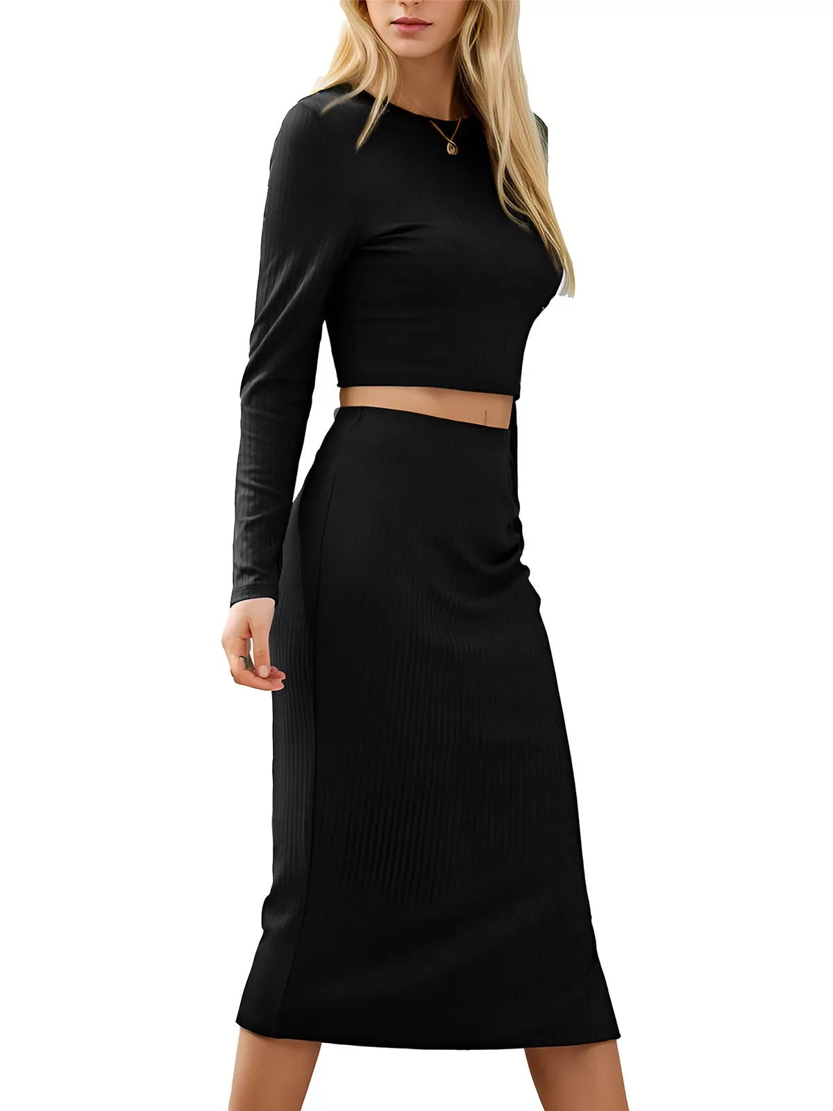 Round Neck Long Sleeve T-shirt & Skirt, 4 of 6