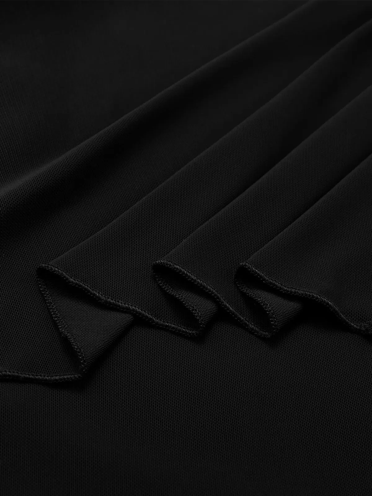 V-neck Flare  Double Layers Mesh Shirt Ruffle Blouse, 5 of 5