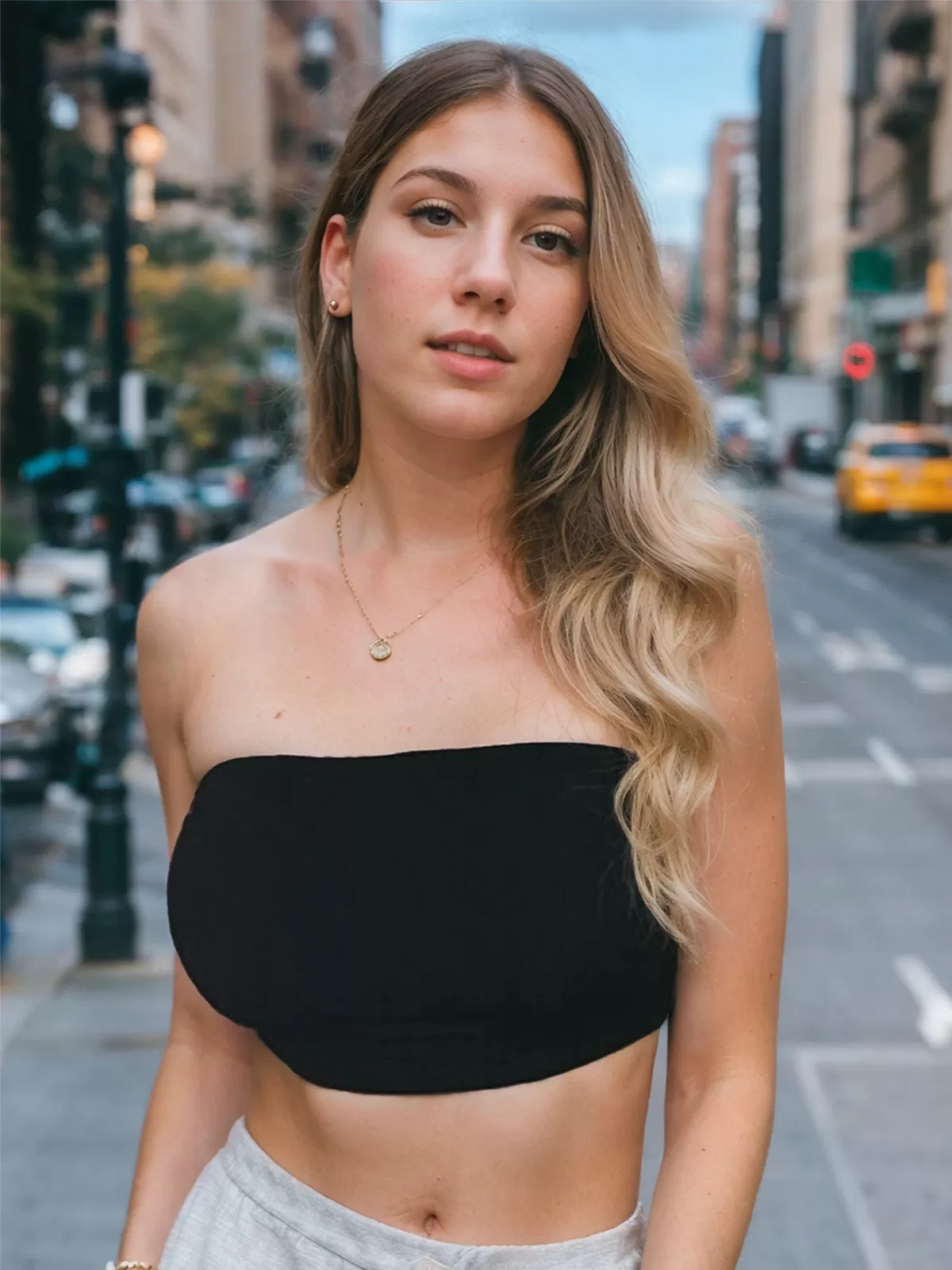Solid Crop Top Tube Top, 4 of 5